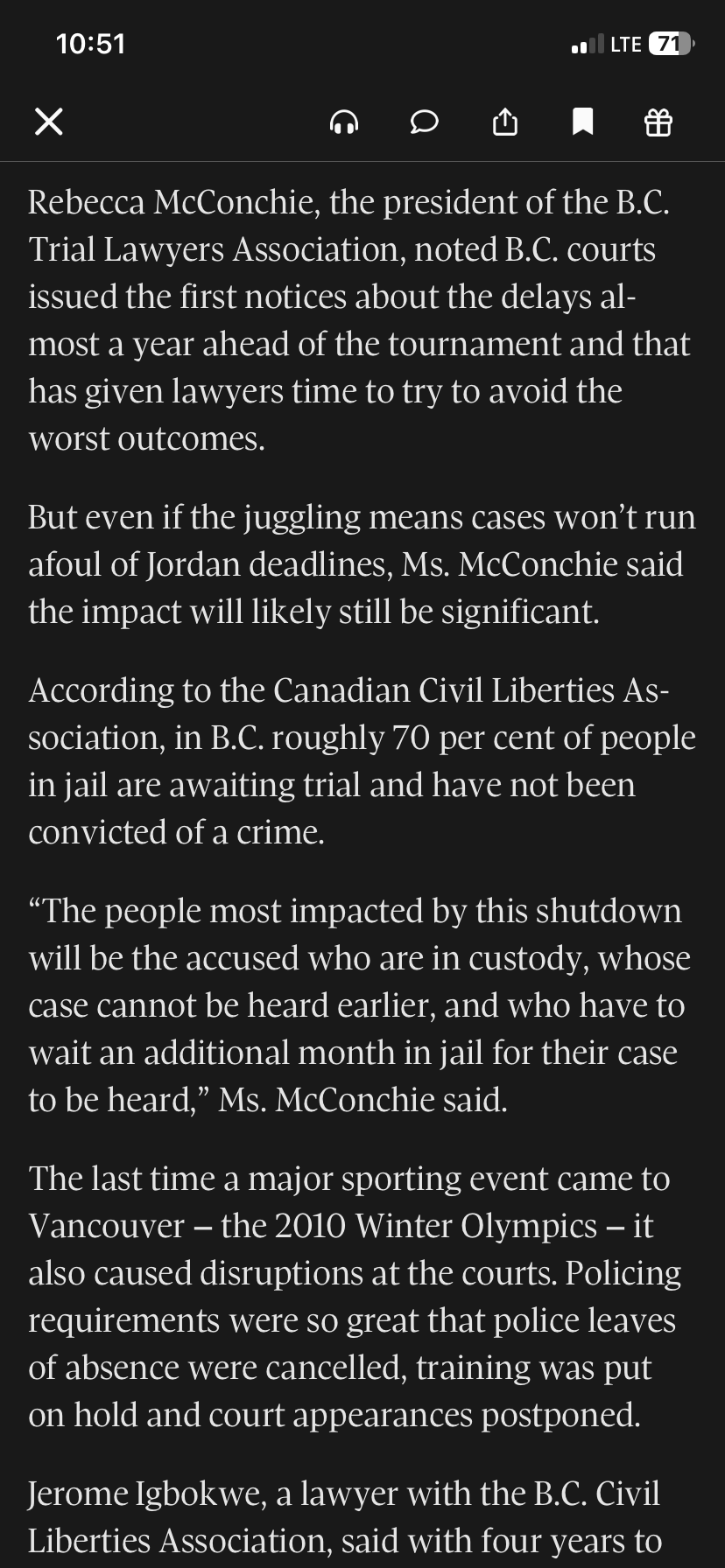 Partial text of article