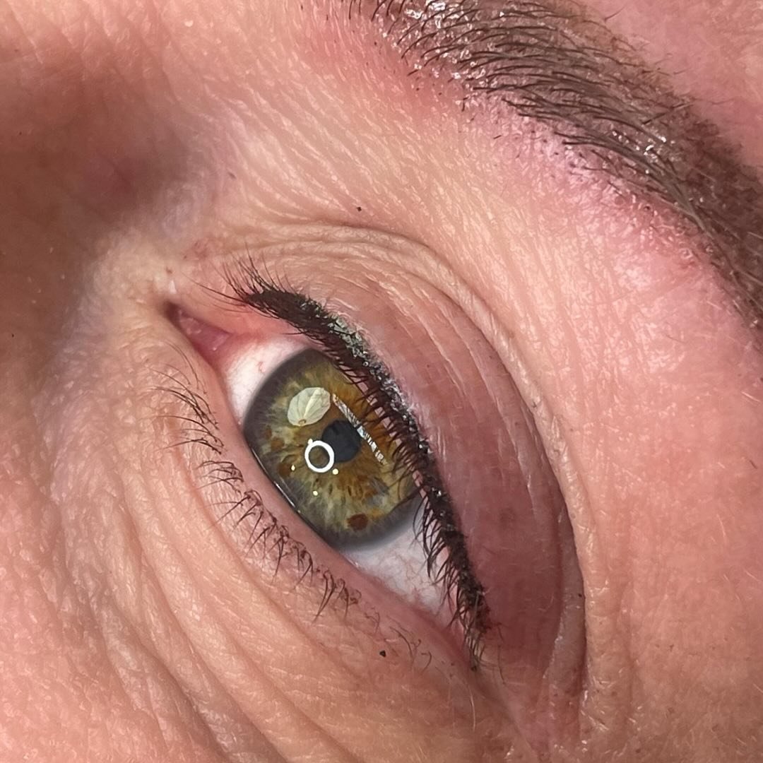 Lash Line Enhancement 

Making these beautiful green eyes pop even more. 
My client wanted her eyeliner done since she was in her teens. Tired of drawing it on everyday, she finally decided to get it done and they look incredible. 
Smudgeproof, cry p