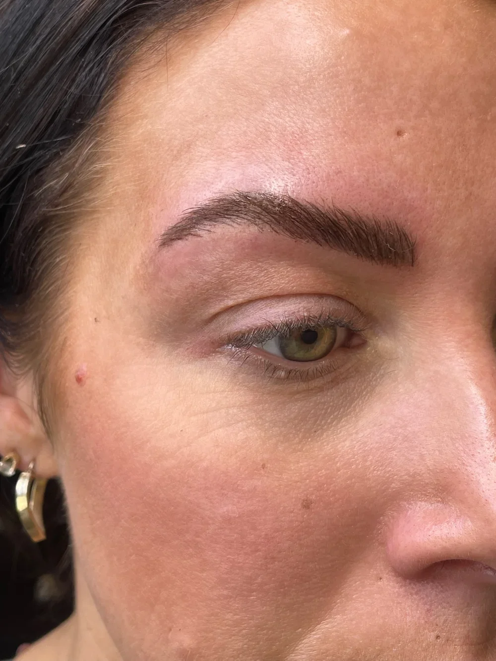 Results of nano brow treatment