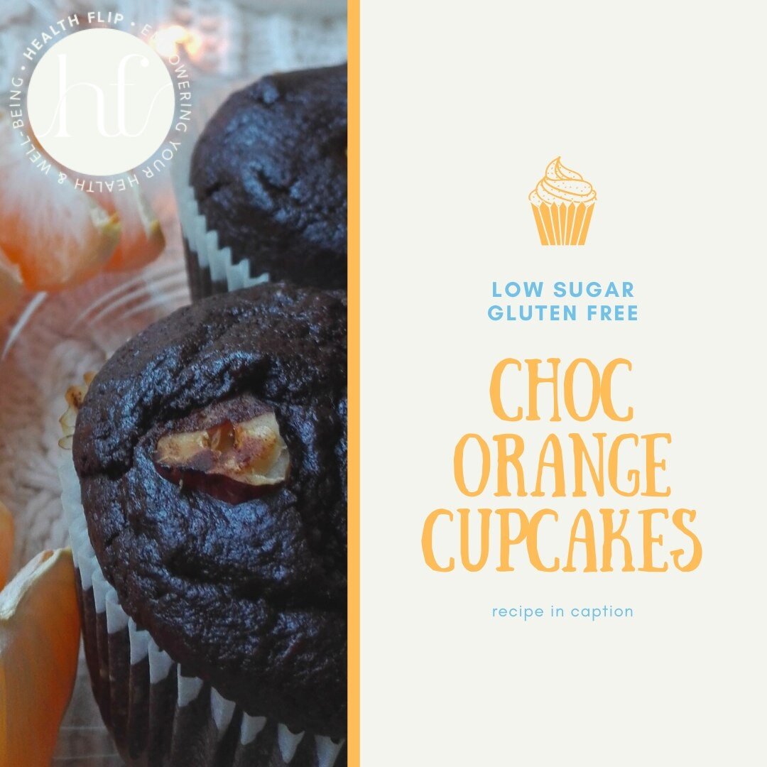 Ooh these are rich and delicious, and as a bonus, packed with fibre!  Seriously moist, and intensely orange-y, the flavour reminds me of a @terryschocolateorange (and my English roots).

CHOC ORANGE CUPCAKES
&hellip; Makes about 24 &hellip;
Around 45