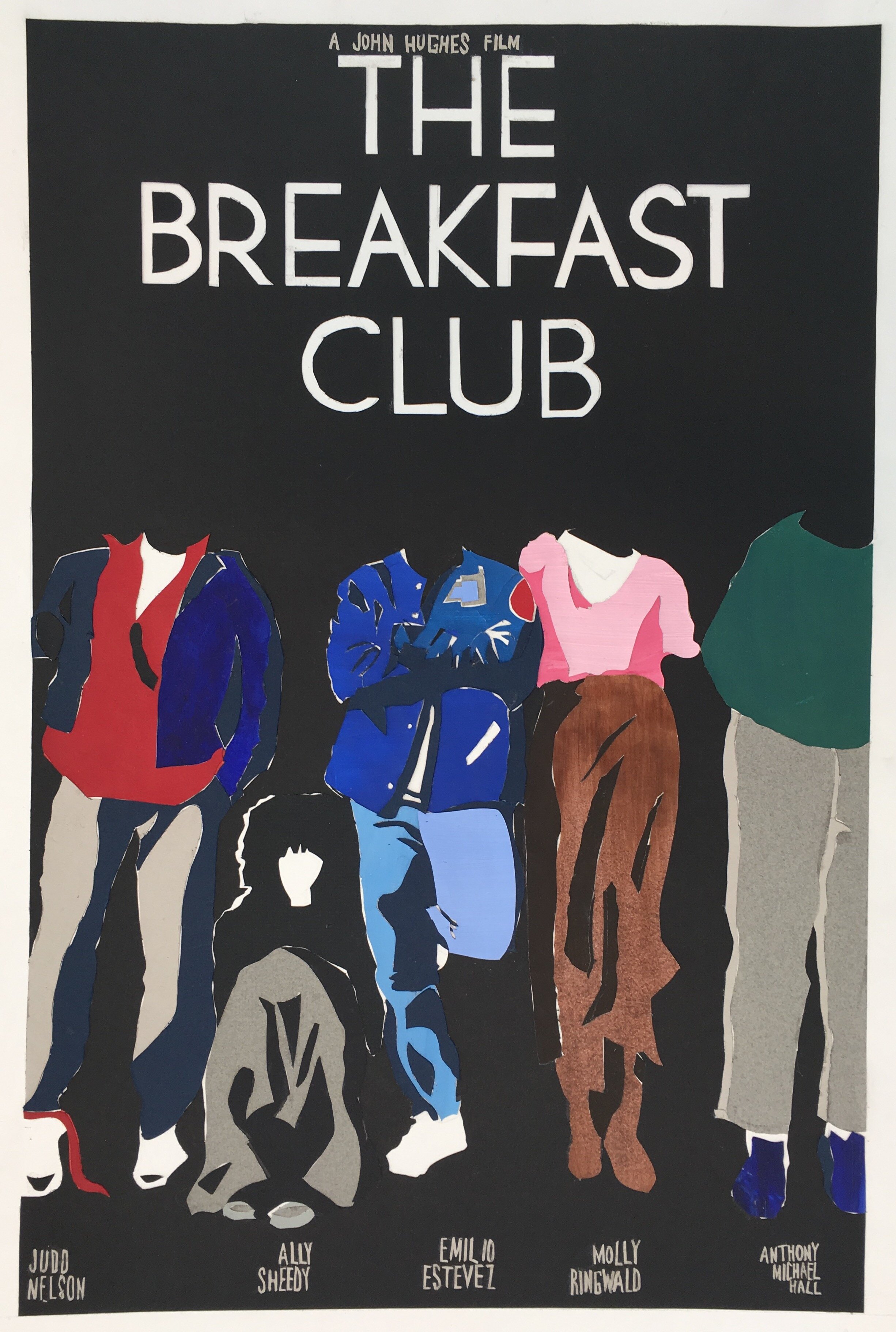 The Breakfast Club. paper & X-acto knife.