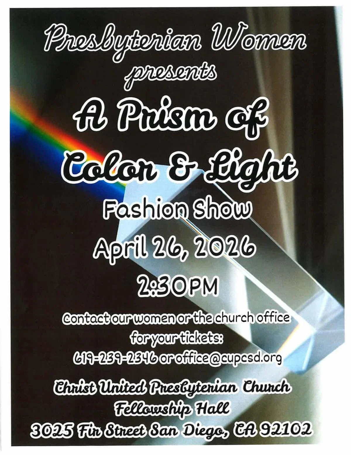 Presbyterian Women Present A Prism of Color & Light Fashion Show