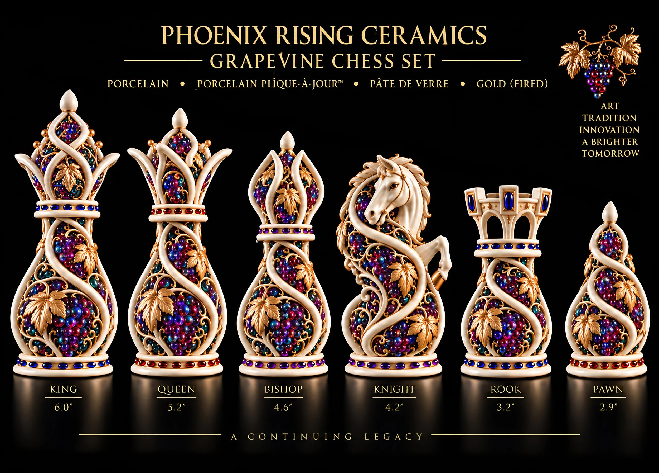 !!!HERO MASTER DESIGN GRAPE VINE CHESS SET.JPG