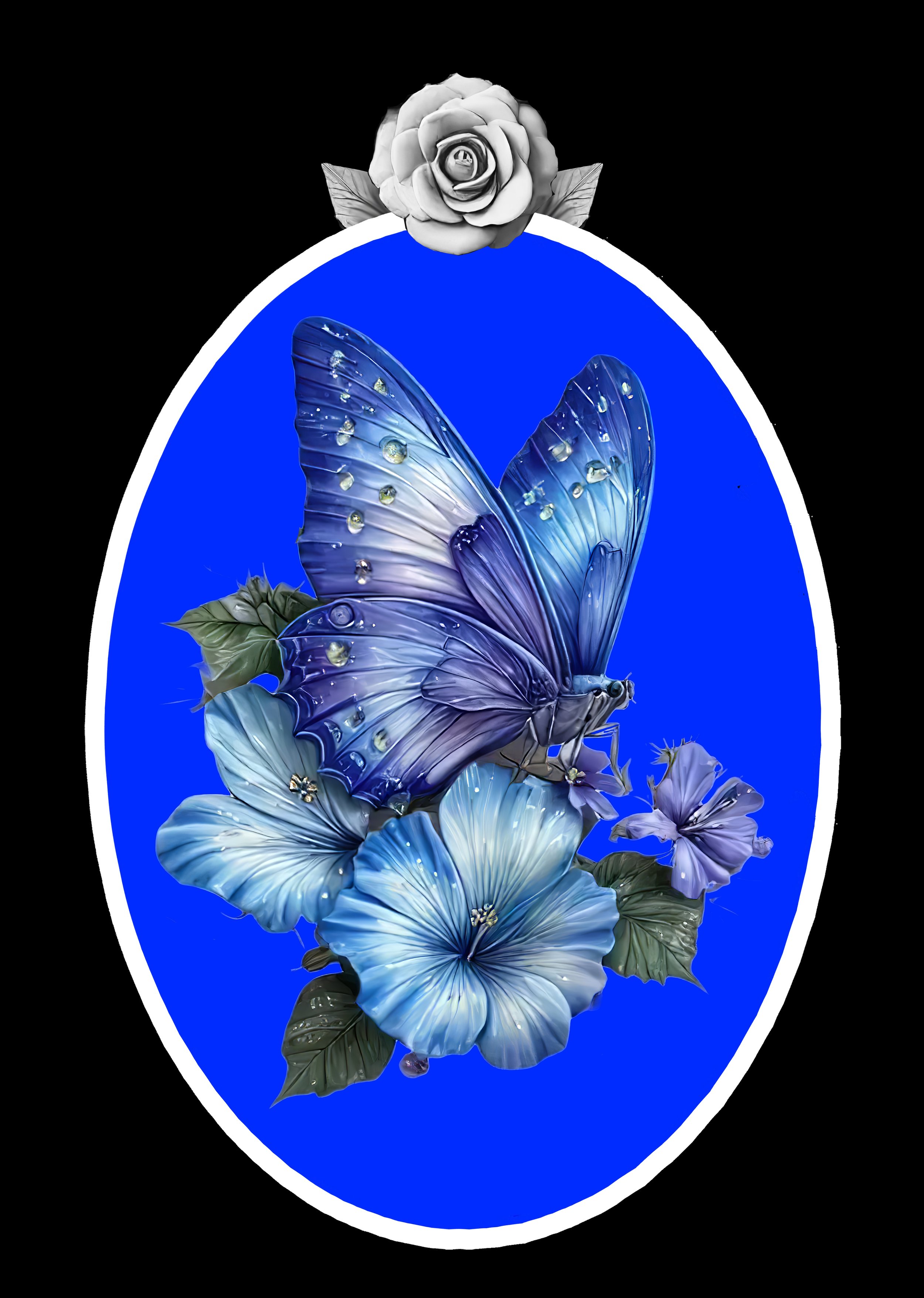 FLOWER PANELS   OVAL FRAME   FLOWER #3.JPG