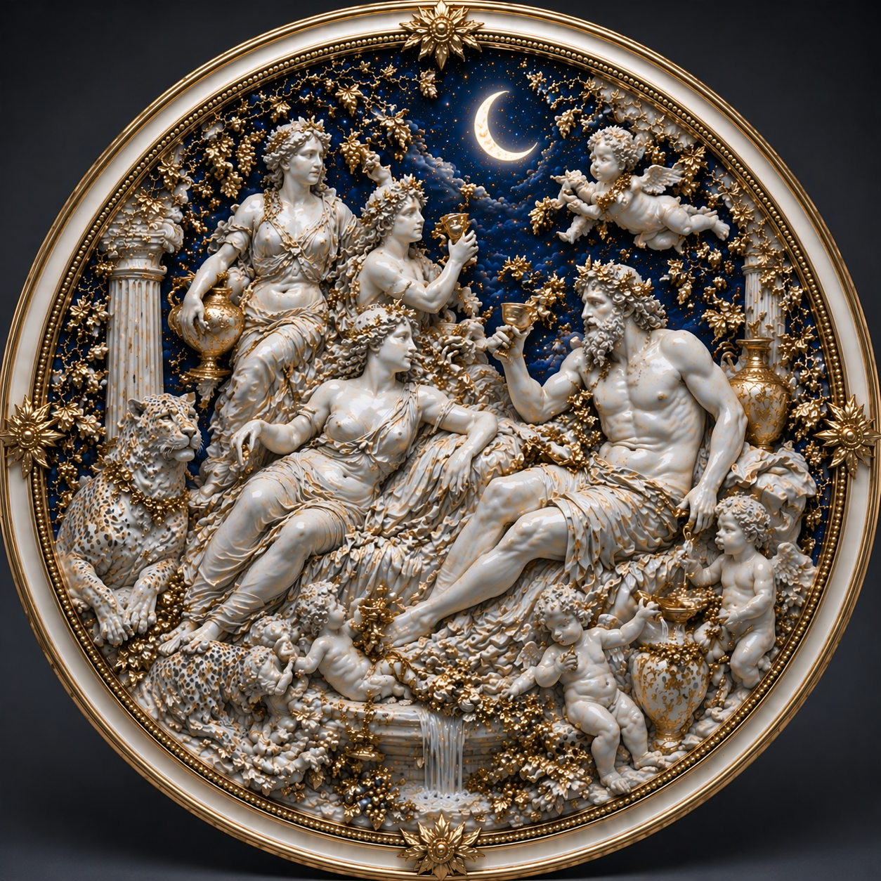 THE BACCHANAL OF OLYMPUS
THE ECSTASY OF THE IMMORTALS