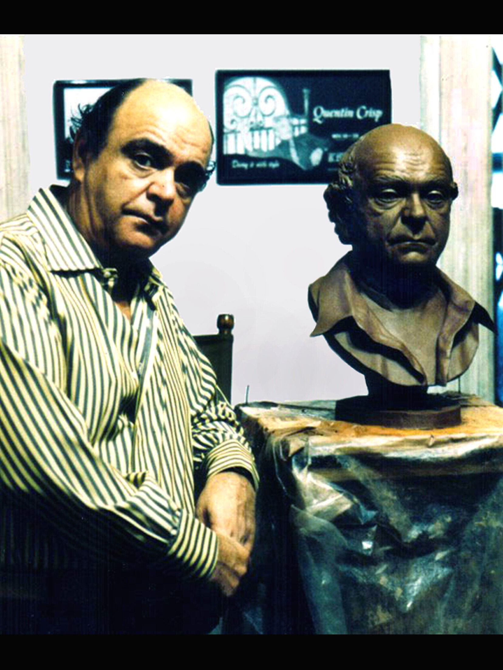    JIMMY COCO  
    Beside His Bust   
Actor ~ Commissioned Bust