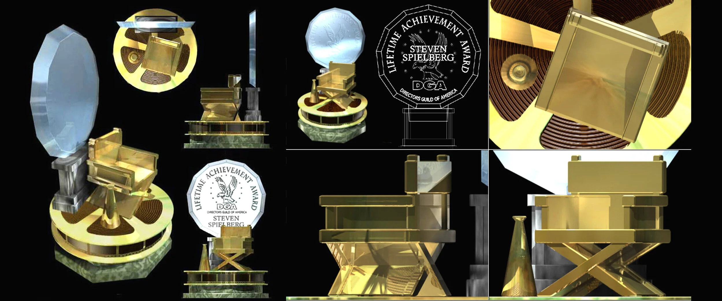 THE DIRECTOR'S GUILD AWARD
Lifetime Achievement Award For Steven Spielberg
Commissioned By The DGA Per My Design