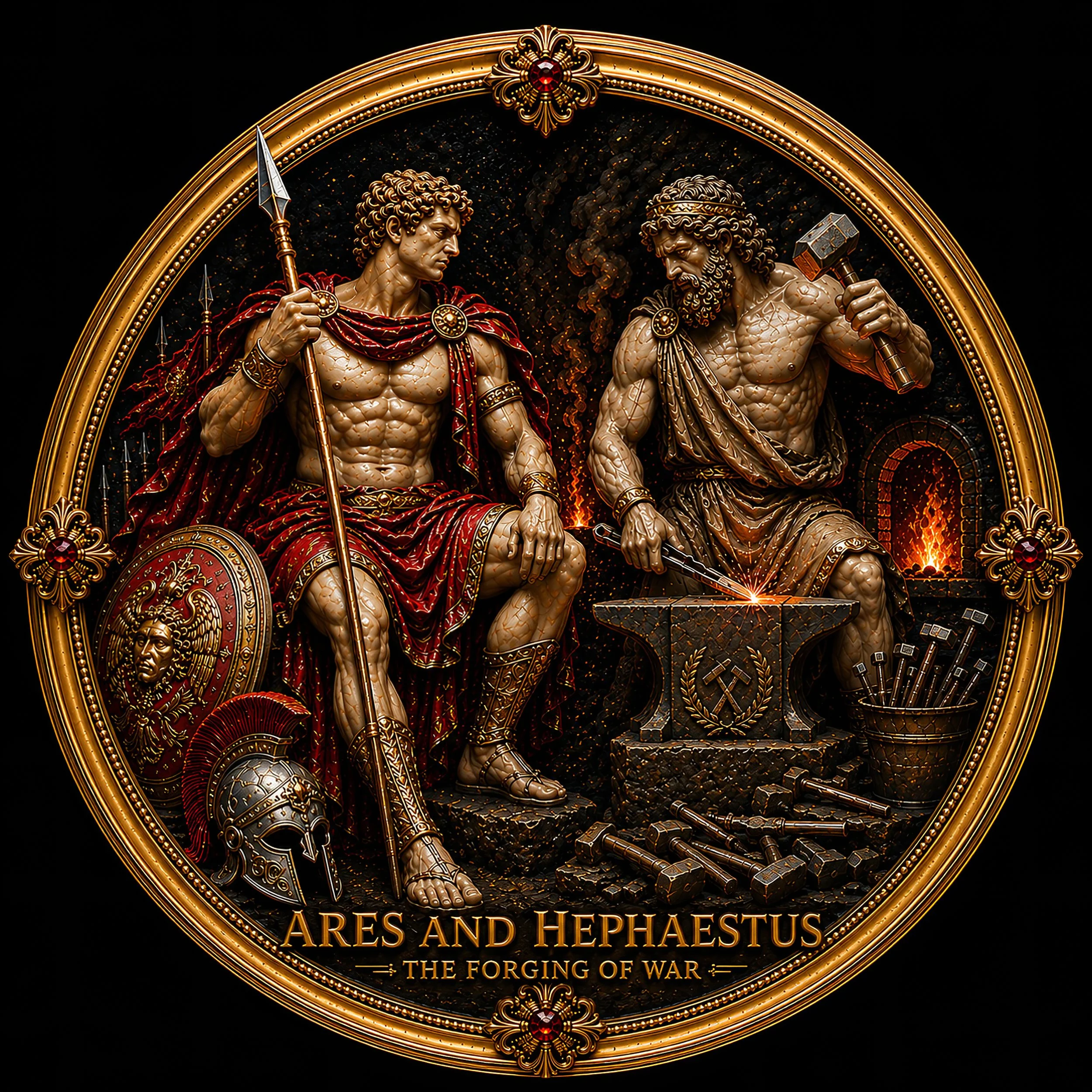 ARES AND HEPHAESTUS 
THE FORGING OF WAR