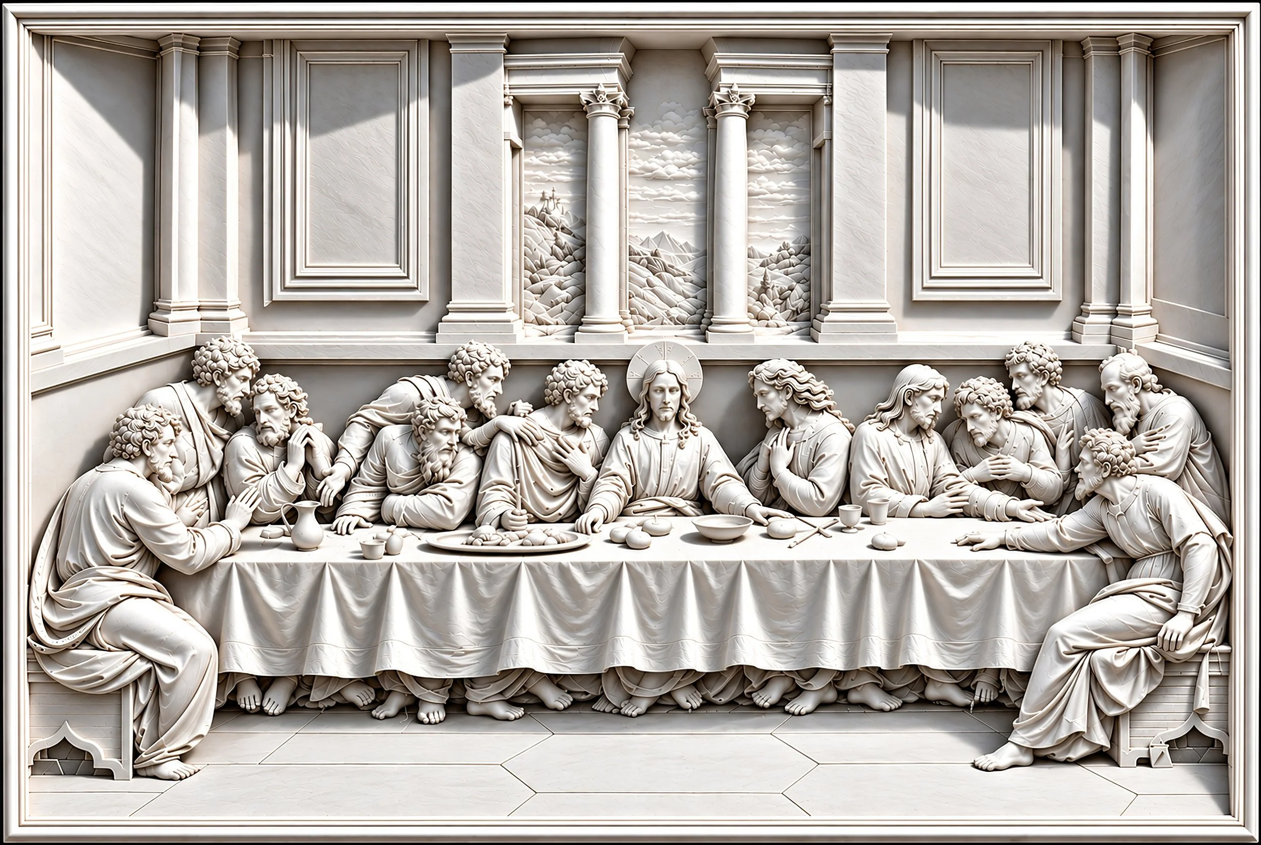 !!!Marcantonio Raimondi The Last Supper (1515)..jpg