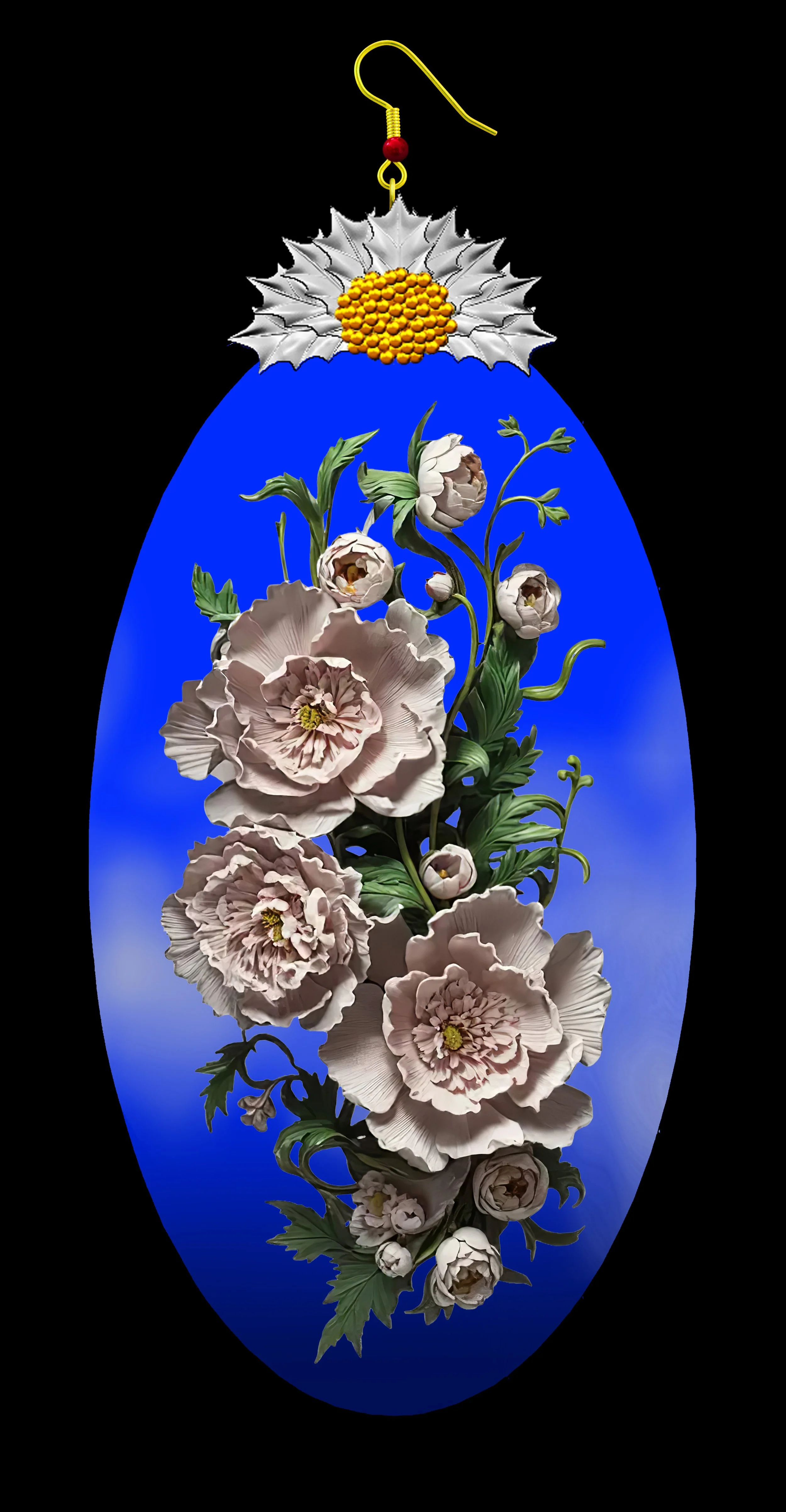 FLOWER PANELS   OVAL FRAME   FLOWER #13.JPG