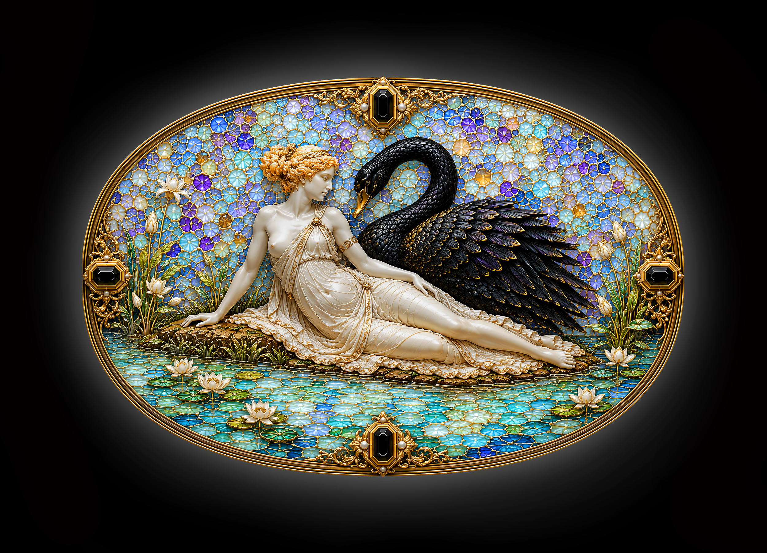 LEDA AND THE SWAN
BEAUTY, SEDUCTION & DIVINE ENCOUNTER
(Sconce)