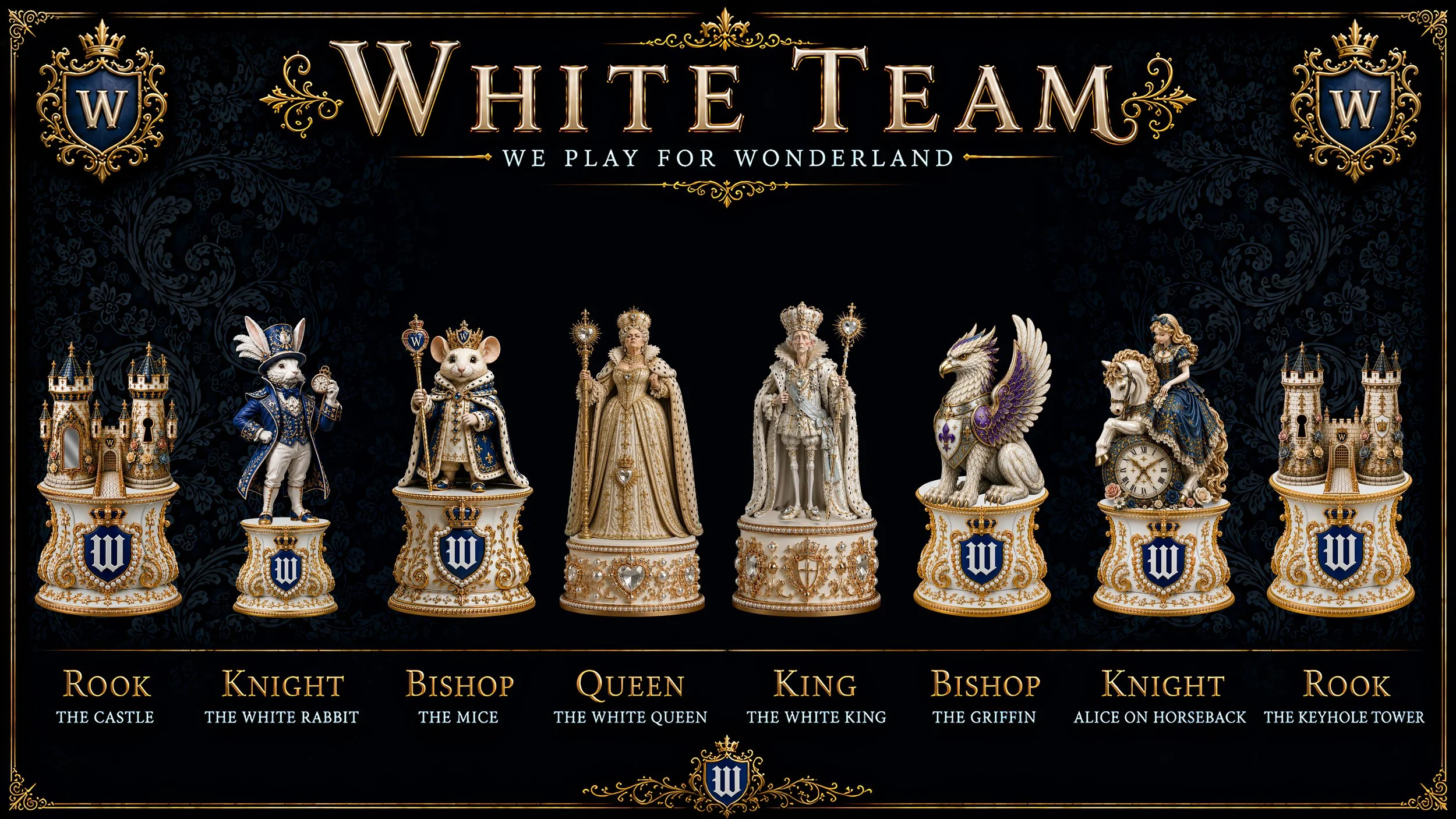 WHITE TEAM CHESS SET.JPG