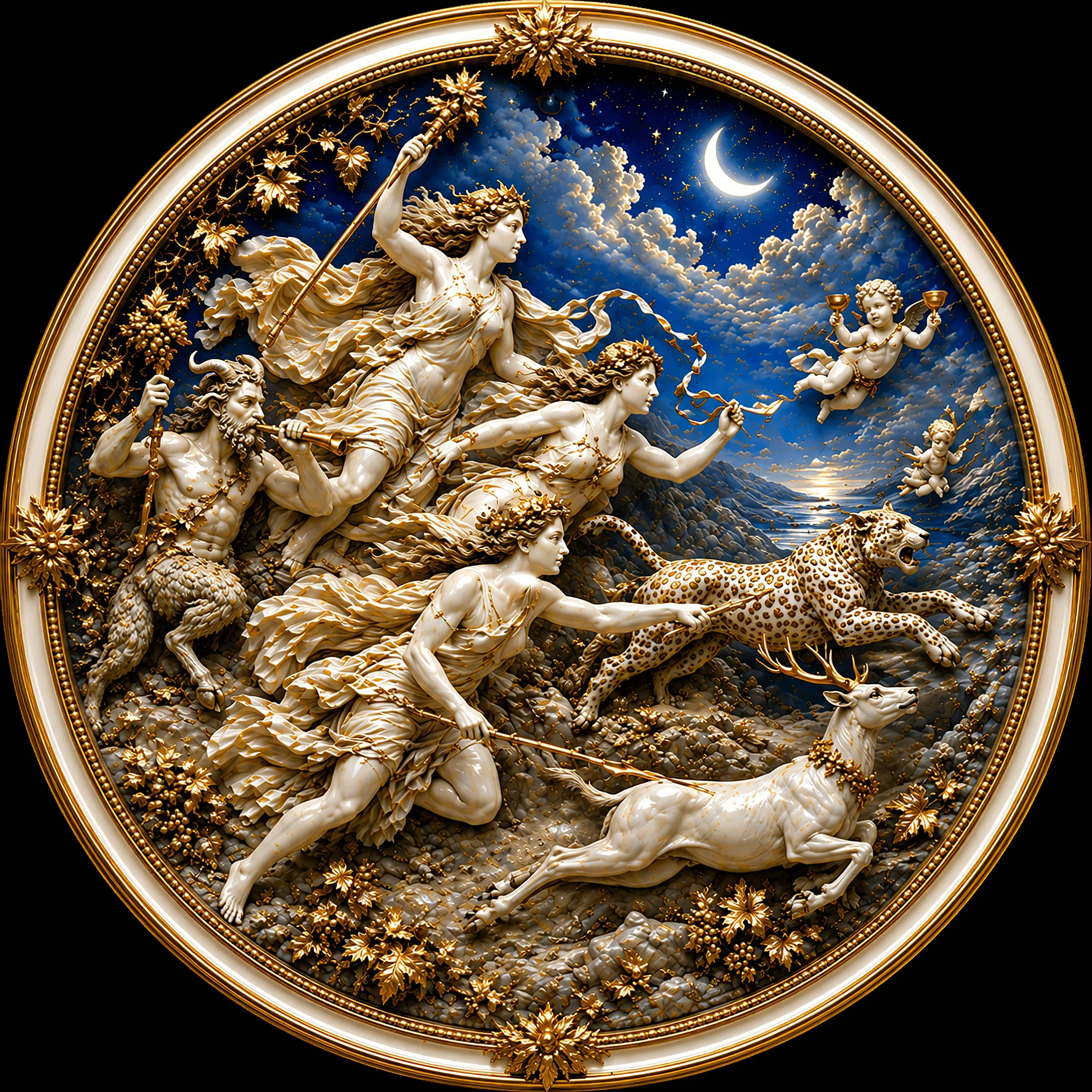 ARTEMIS AND THE SACRED HUNT ~ SWIFT AS THE MOONLIGHT