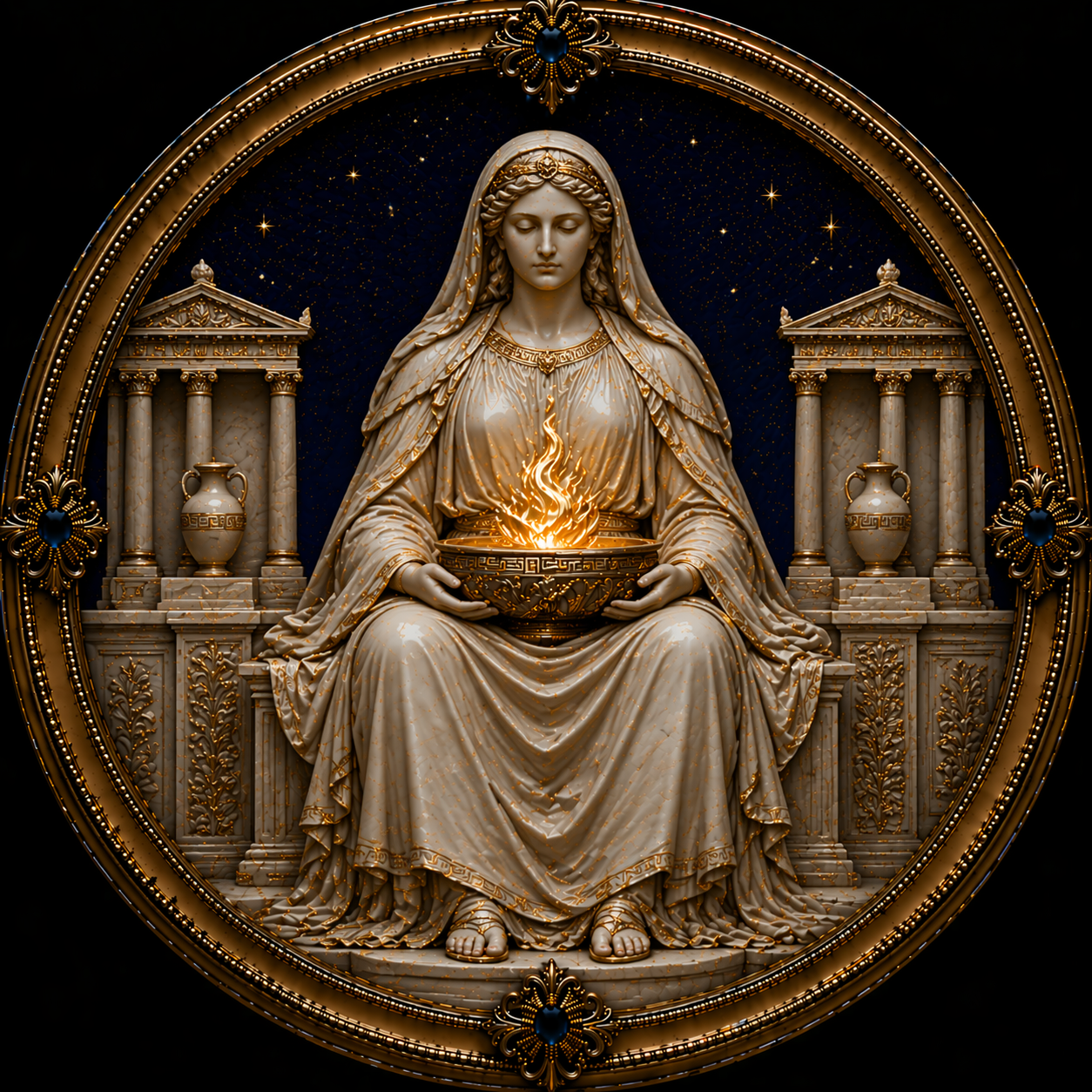 HESTIA
KEEPER OF THE SACRED FIRE