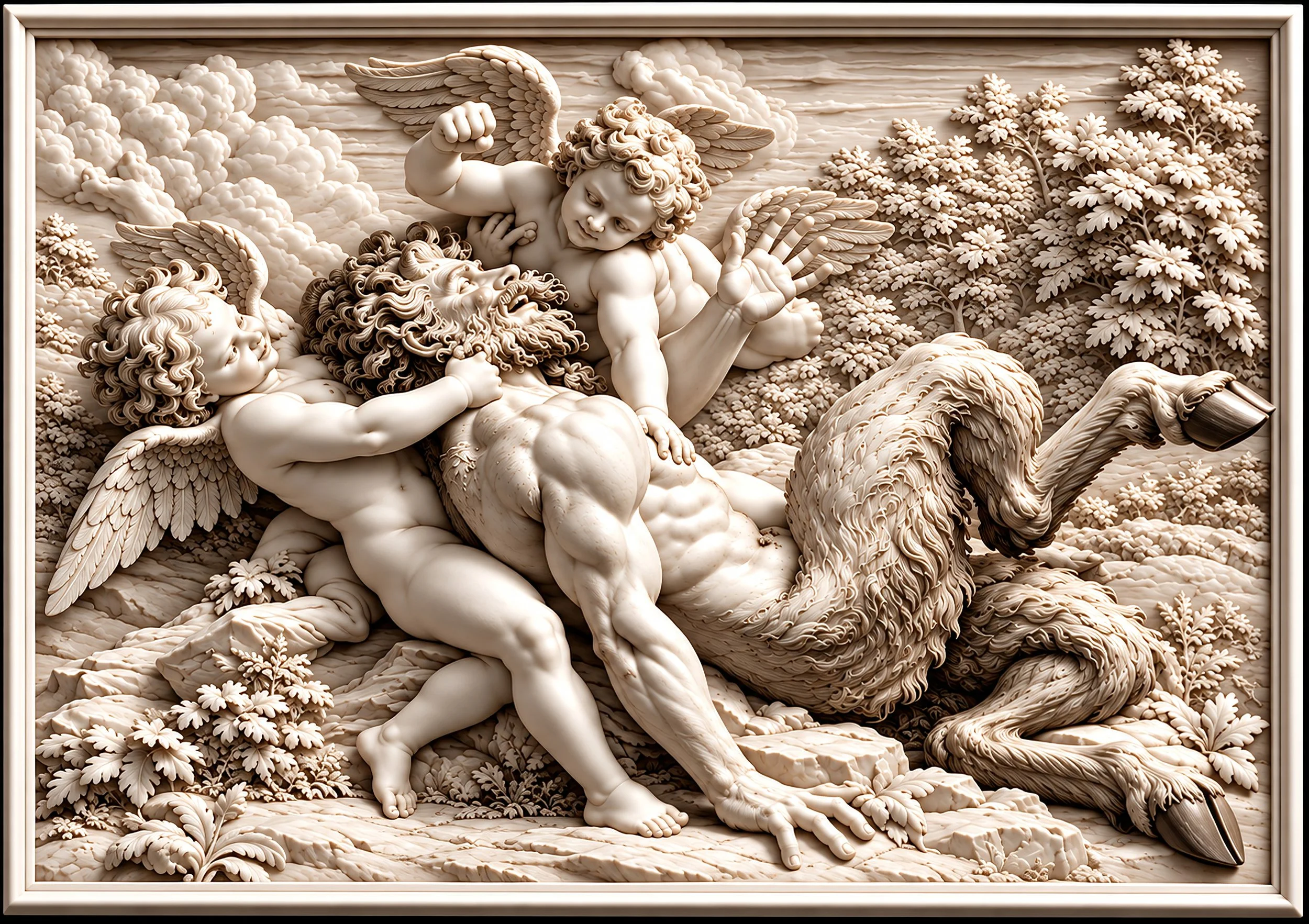 !!!Antoine Coypel, Pan Conquered by Love, 1692.jpg