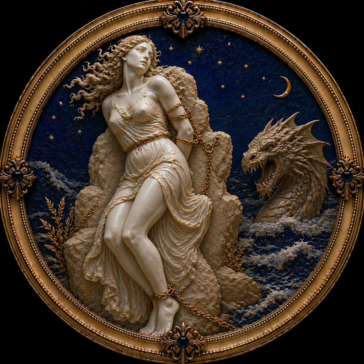ANDROMEDA
CHAINED BENEATH THE STARS