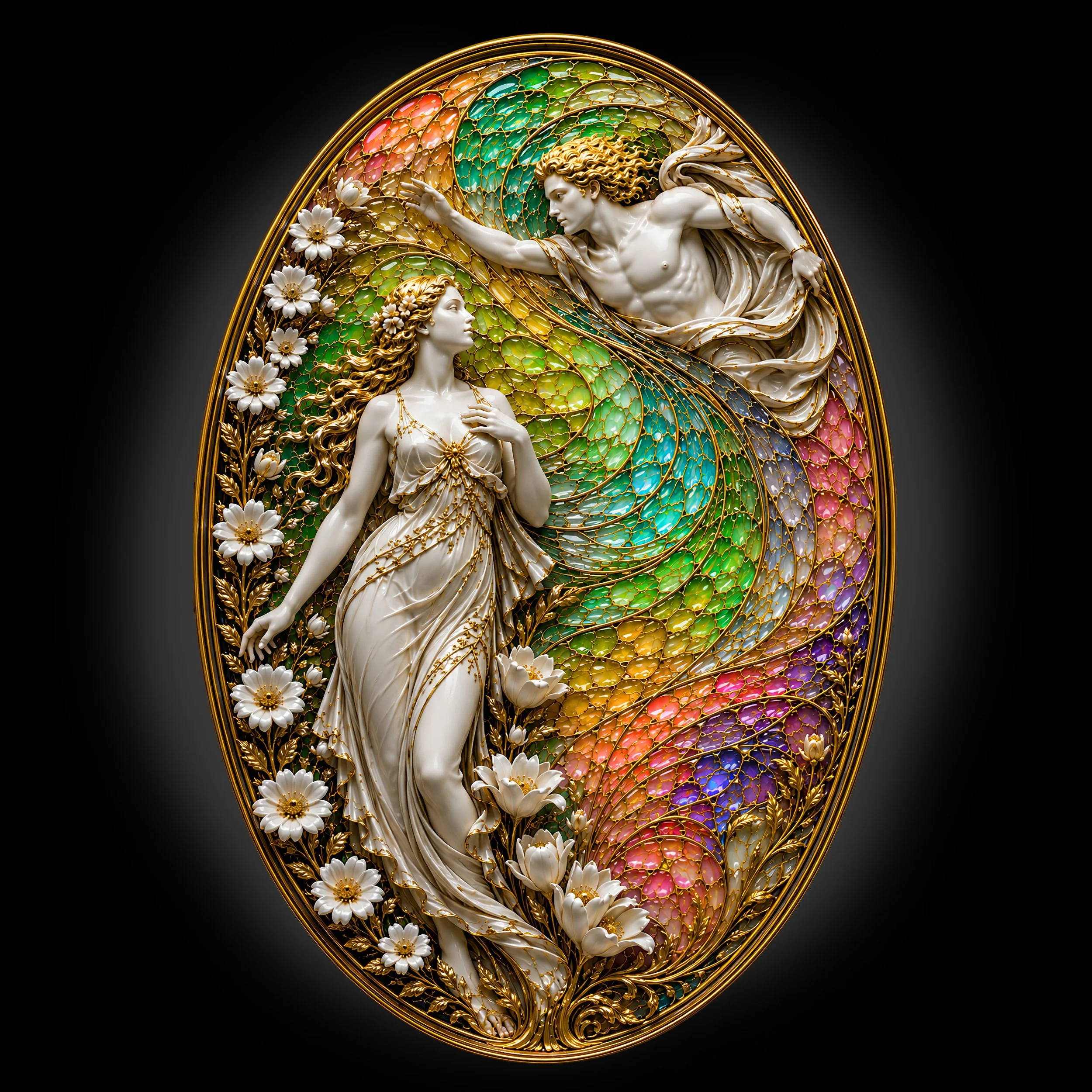 FLORA AND ZEPHYR
SPRING, BEAUTY AND TRANSFORMATION
(Sconce)