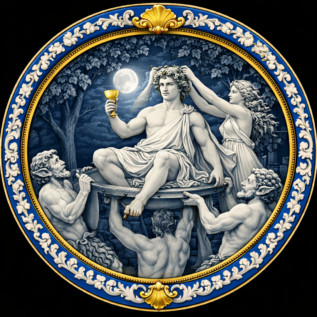 Bacchus crowned under moonlit night.png
