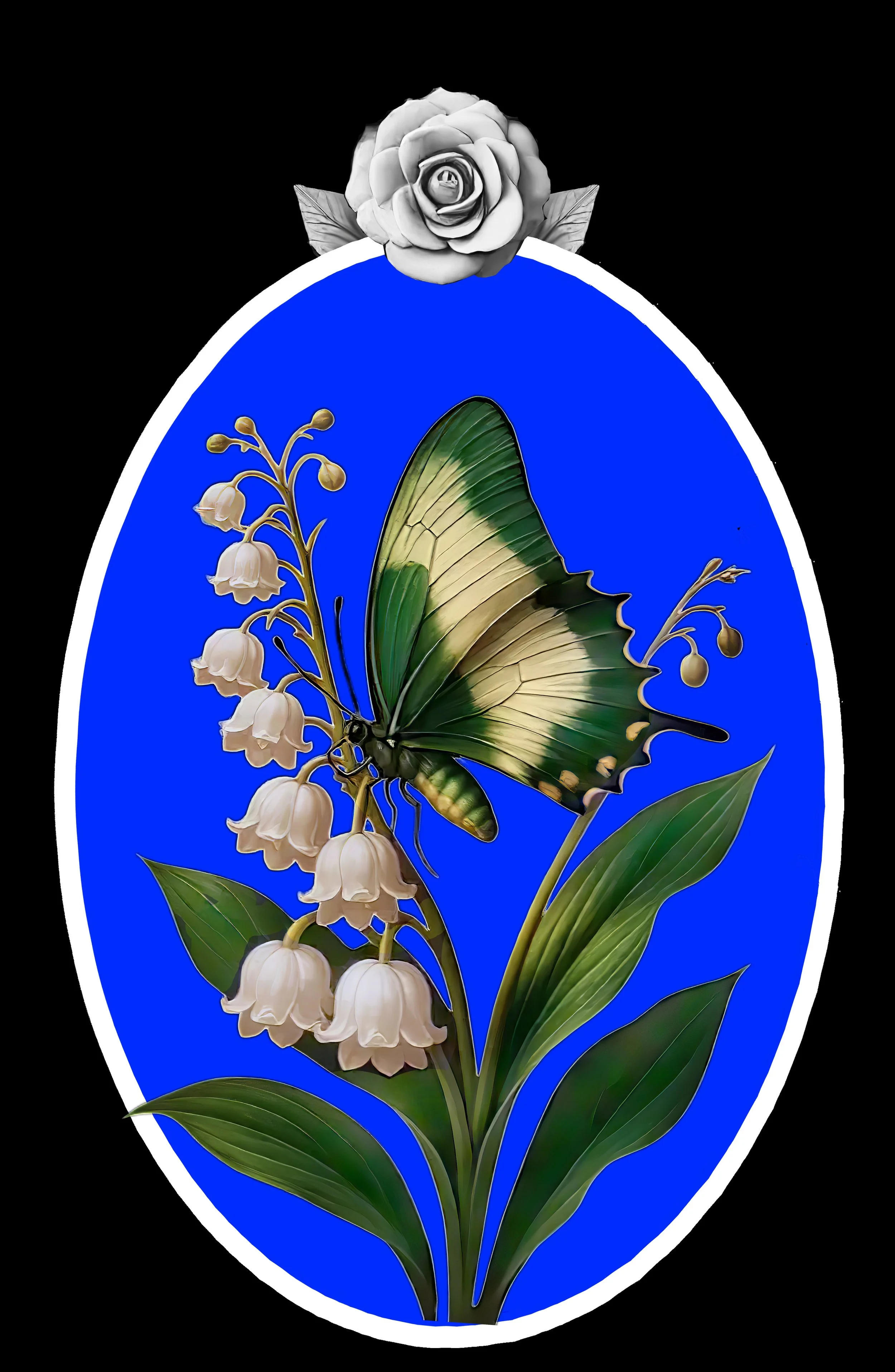 FLOWER PANELS   OVAL FRAME   FLOWER #4.JPG