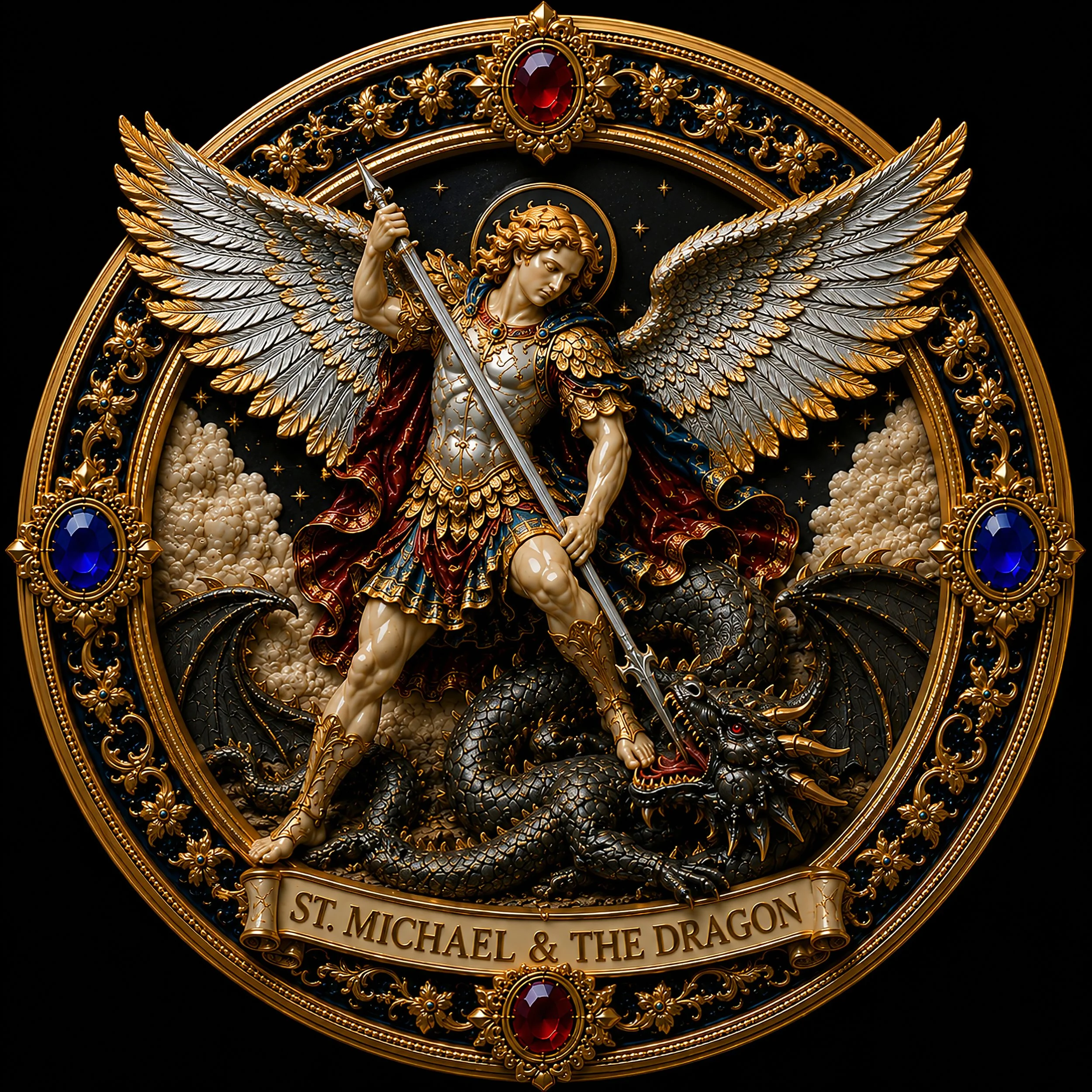!!!ST. MICHAEL DEFEATING THE DRAGON.JPG