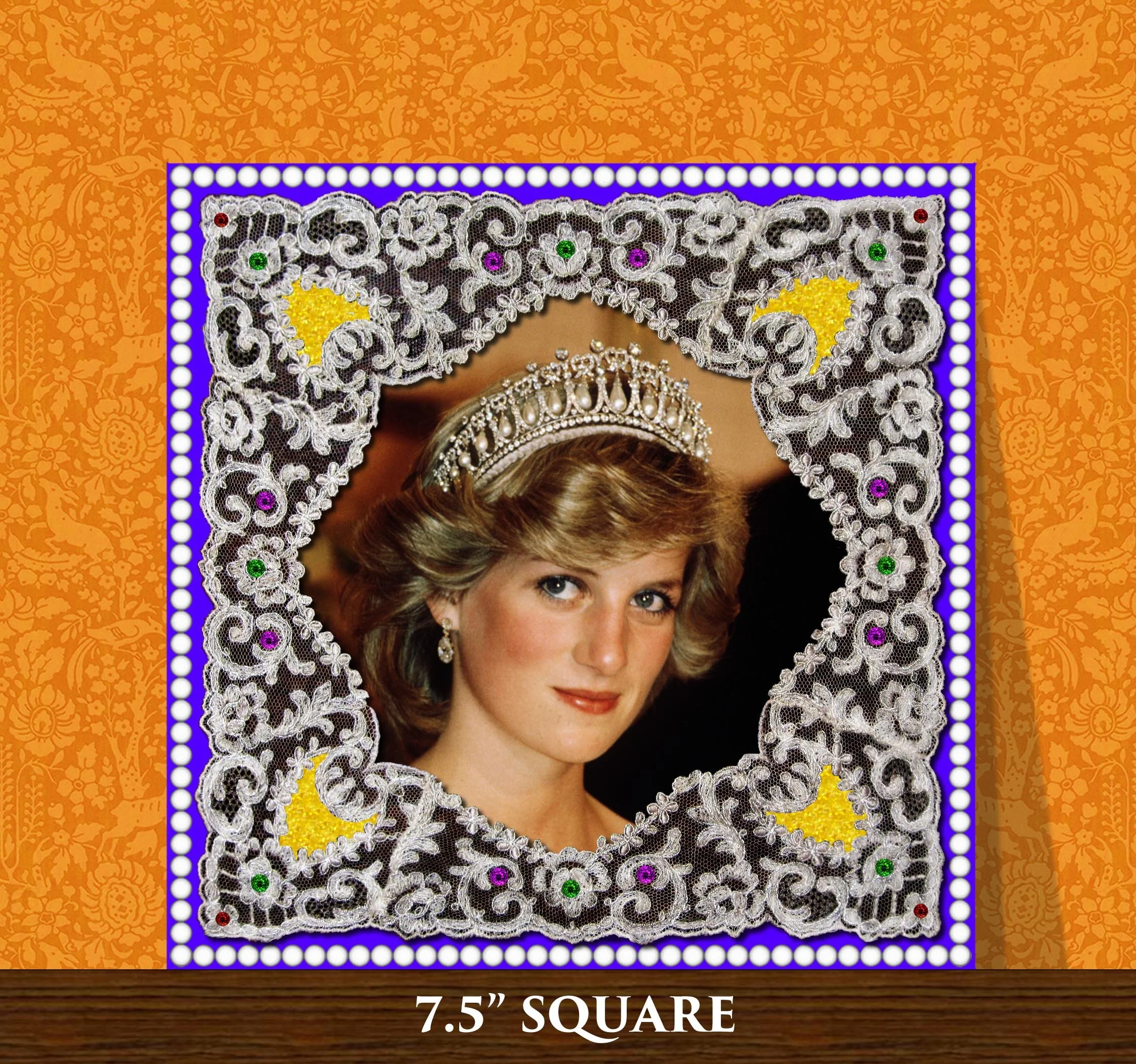 French Tambour Lace Handkerchief as Picture Frame.jpg