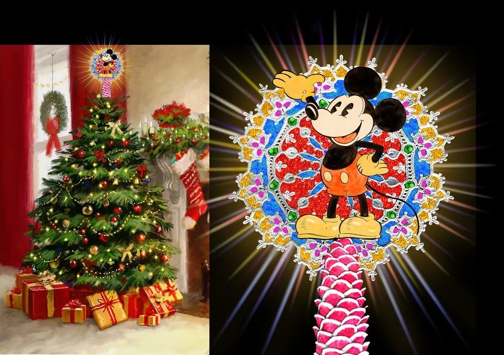 DISNEY TREE TOPPER   
For Porcelain Plique-À-Jour And Swarovski Jewels