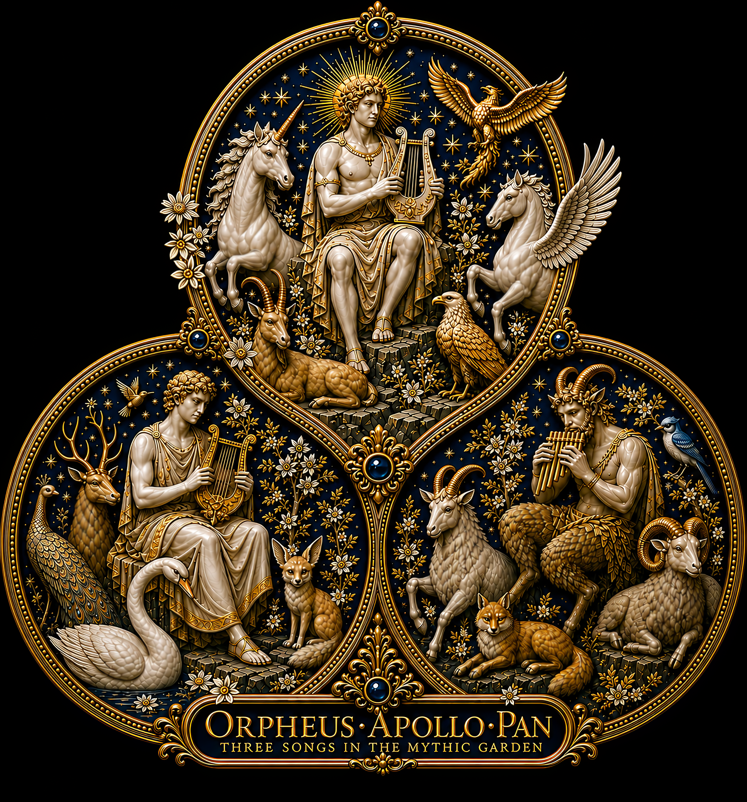 ORPHEUS · APOLLO · PAN
THREE SONGS OF THE MYTHIC WORLD