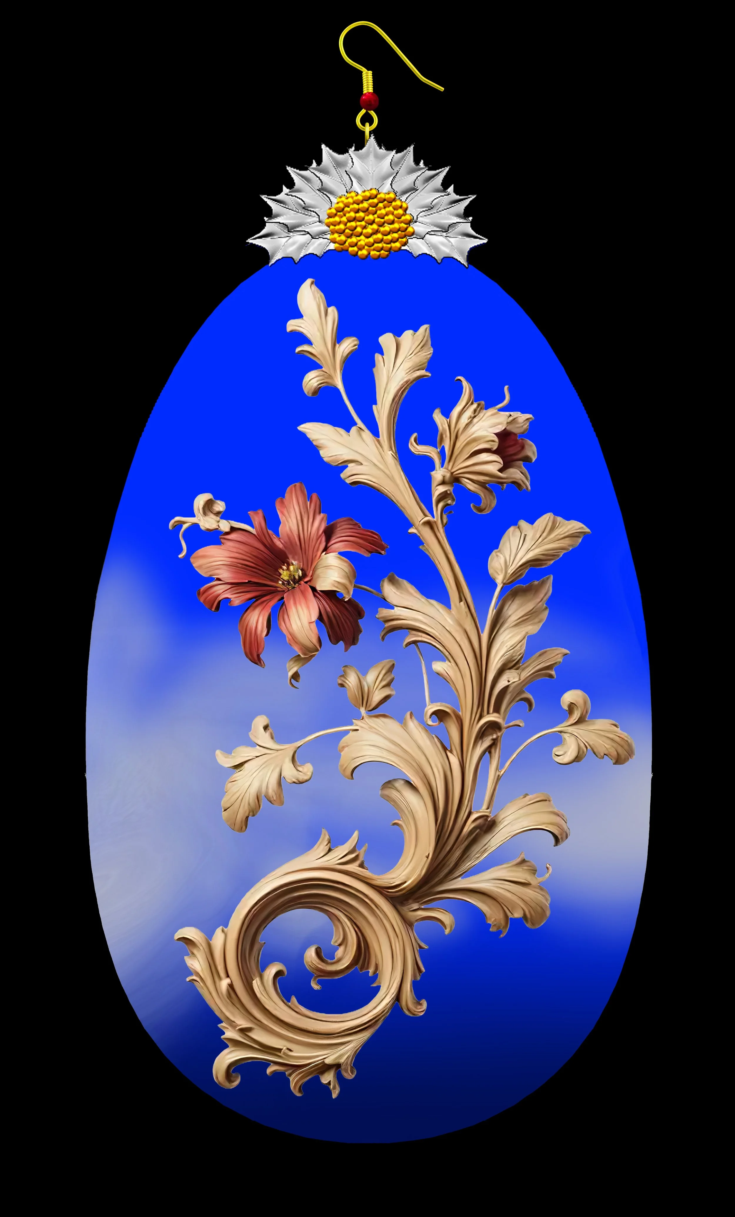 FLOWER PANELS   OVAL FRAME   FLOWER #12.JPG