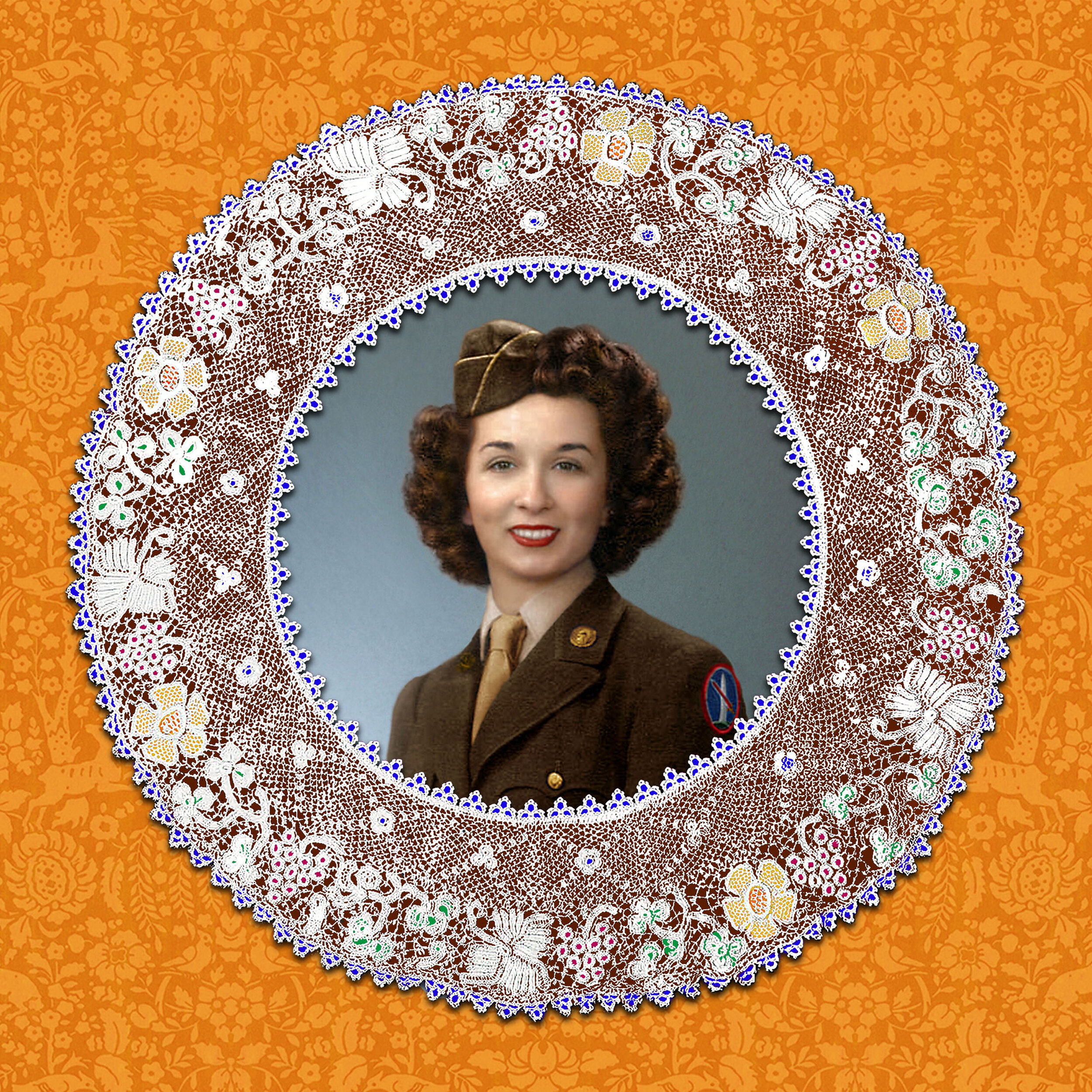 PICTURE FRAME ~ MOM Emily J. Engel née Presti 
 For Jasperware Porcelain Lace™