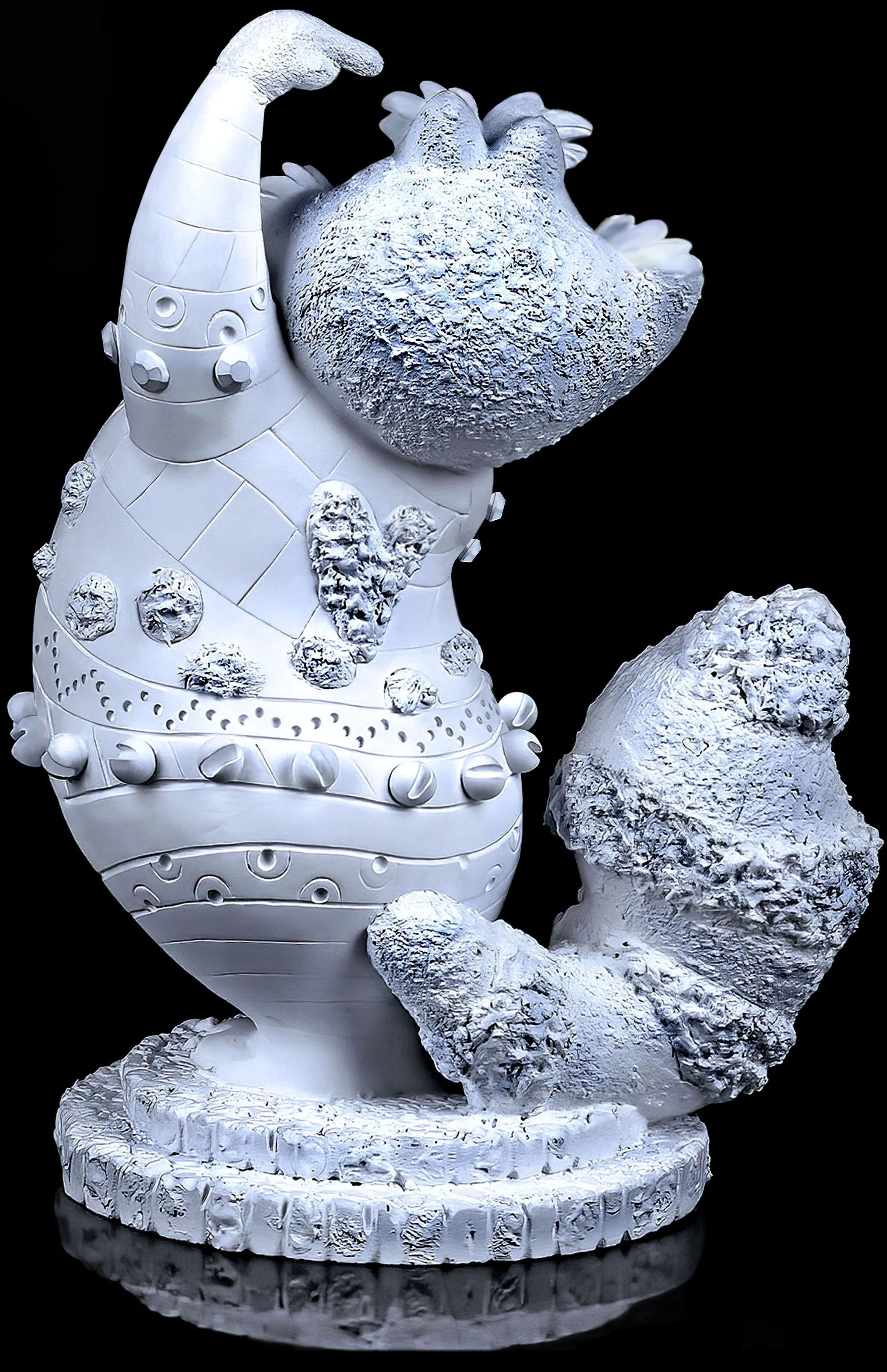 CHESHIRE CAT
With Nano-Detail Enhancements
Cast In A Two-Piece Rubber Mold
(6" Porcelain Cast) 