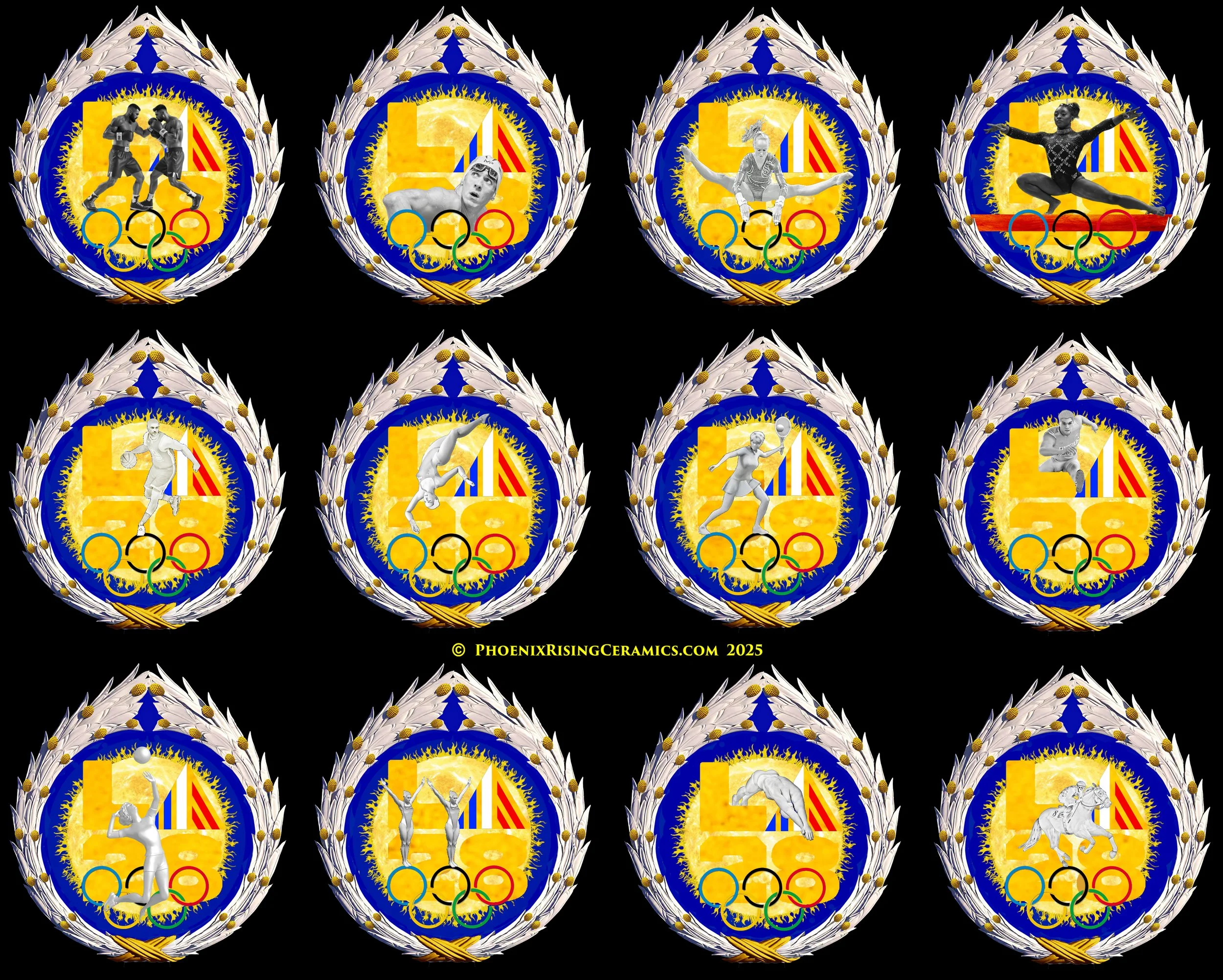 These Commemorative Collectibles Display How The Olympic Sports Events
Can Be Portrayed As Athletes In Their Sport's Representative Poses
Helping To Finance The LA28 OLYMPICS