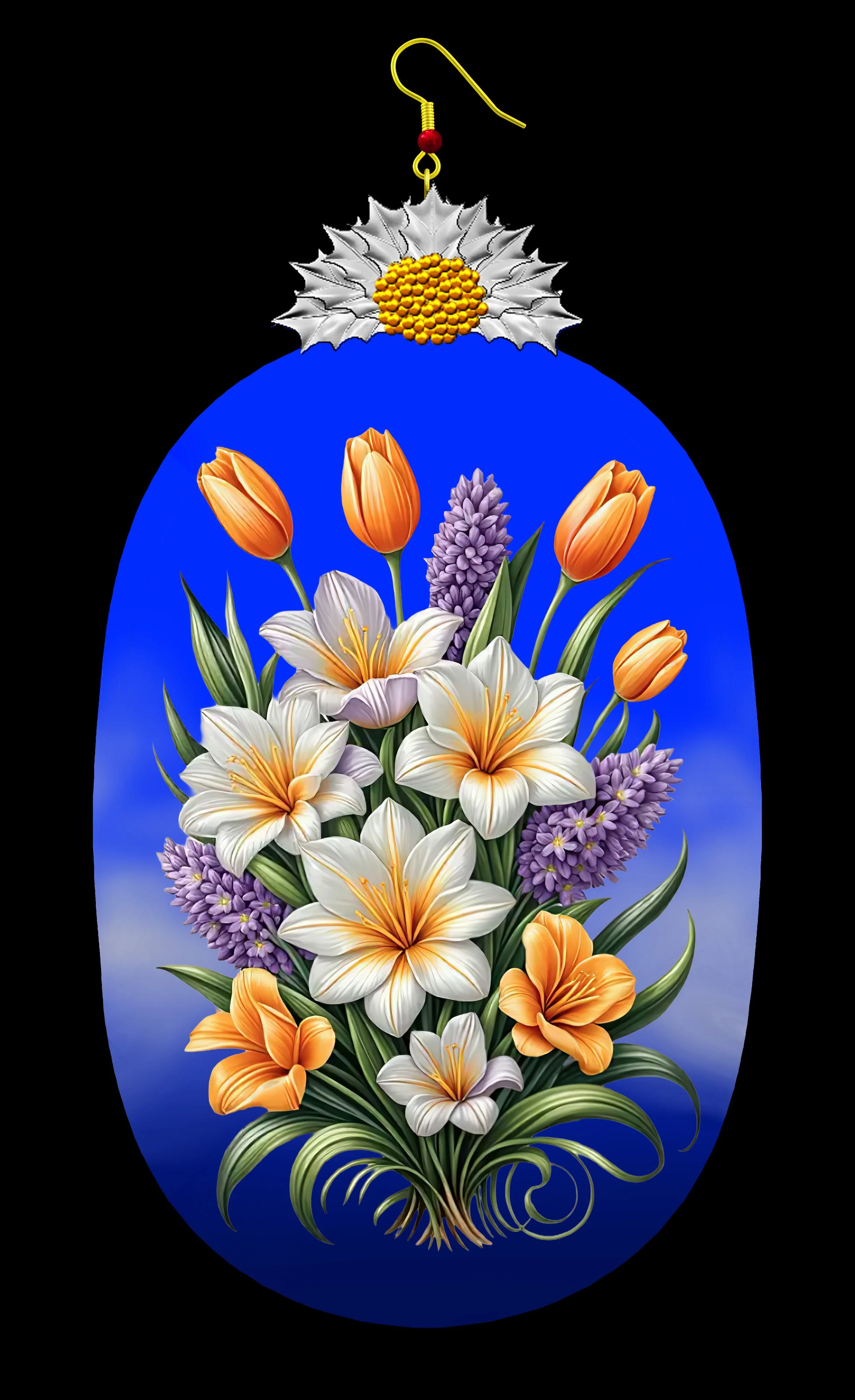 FLOWER PANELS   OVAL FRAME   FLOWER #14.JPG