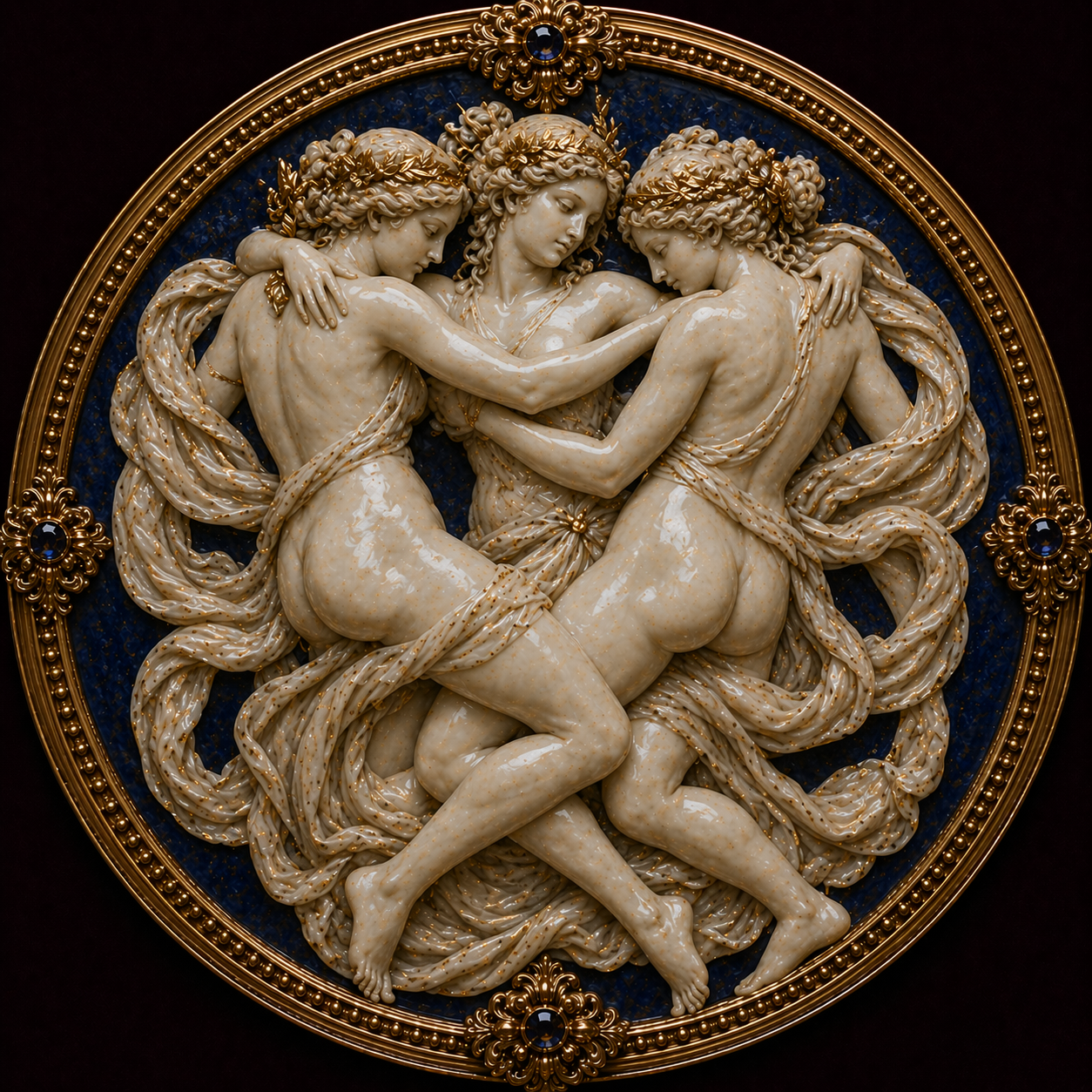 THE THREE GRACES
THE ETERNAL EMBRACE

