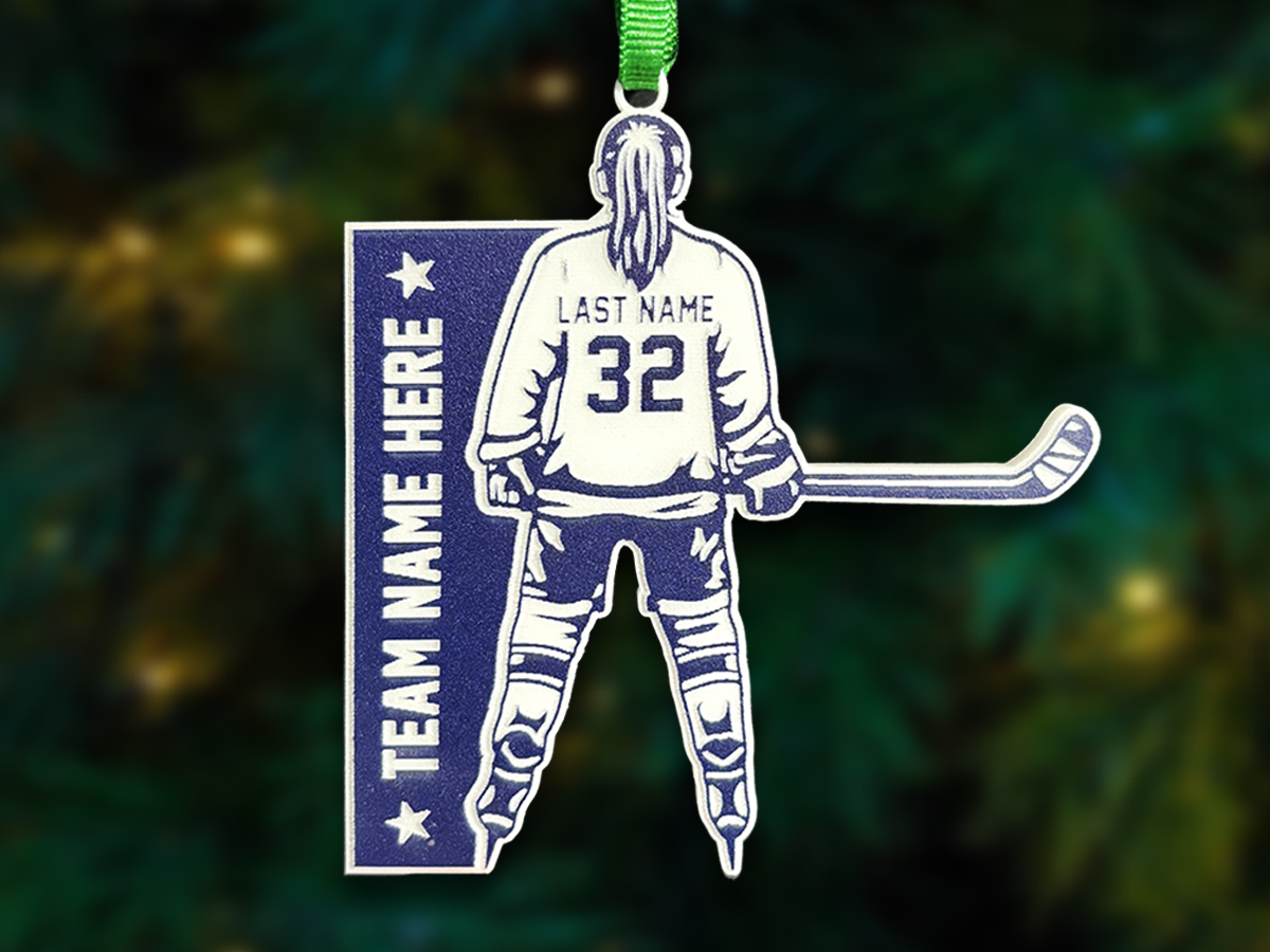 Hockey Player Ornament - Female