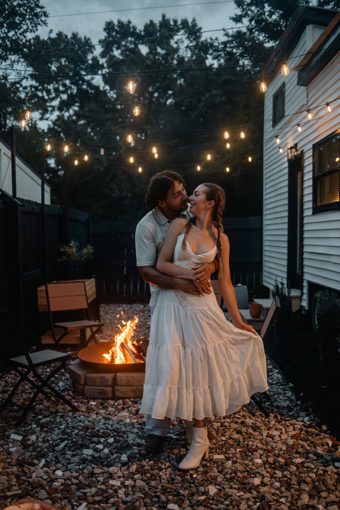 Greenville tiny house Airbnb photoshoot