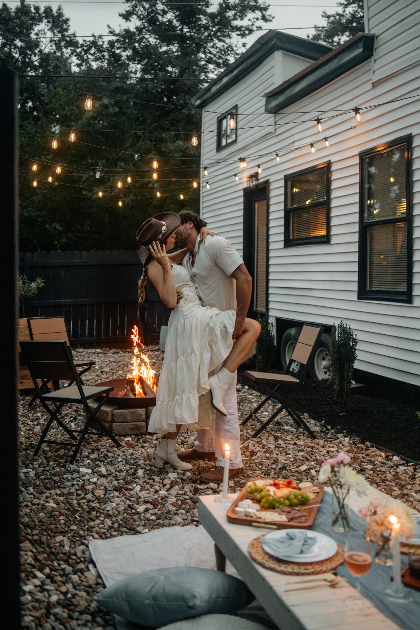 Greenville tiny house Airbnb photoshoot