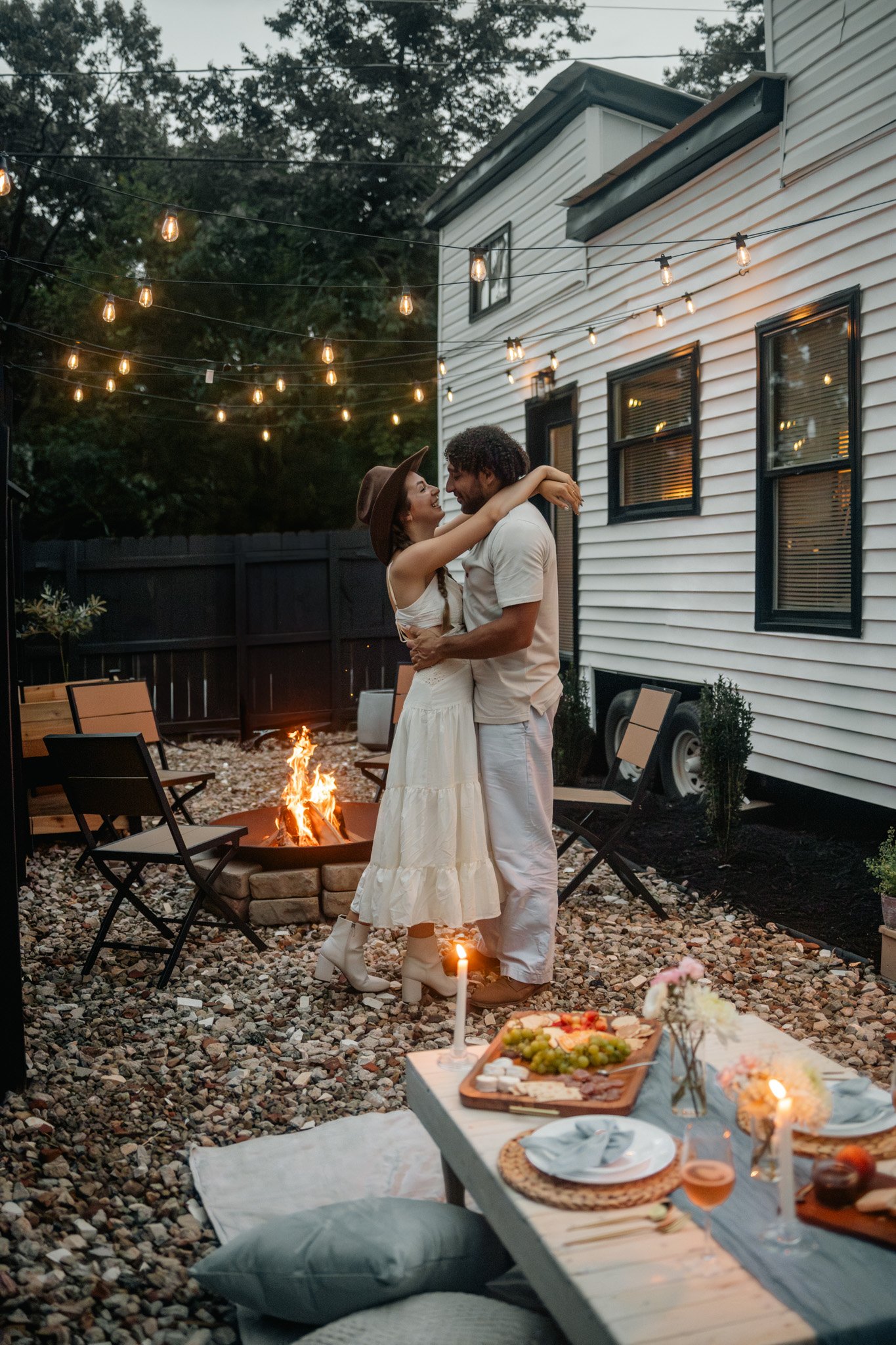 Greenville tiny house Airbnb photoshoot