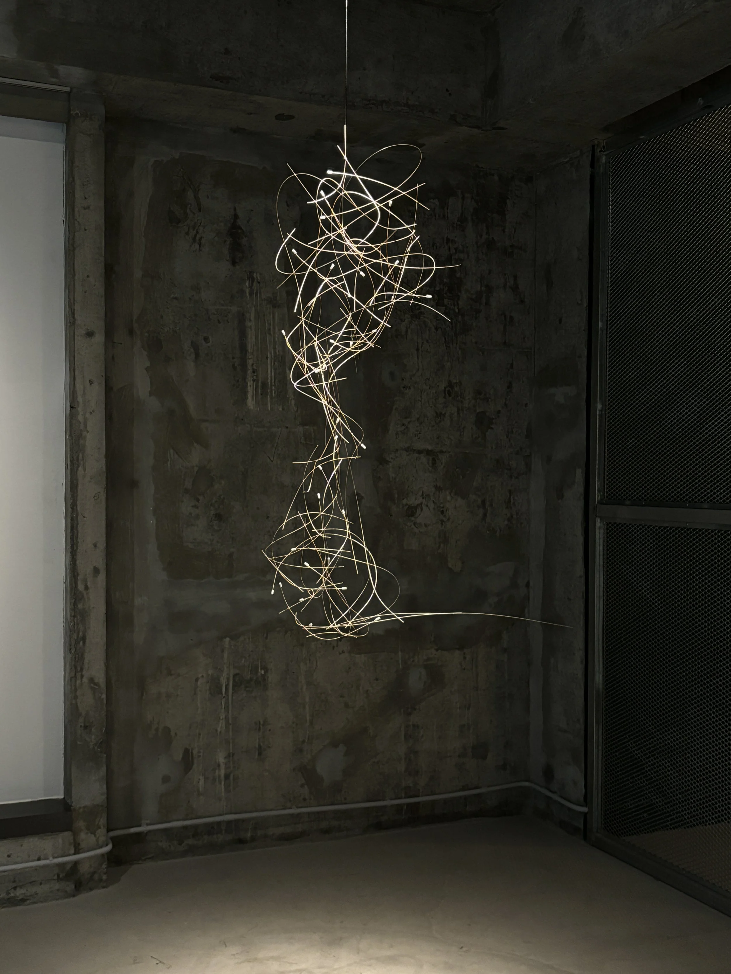 LING Pui-sze 凌佩詩, "Comfortability 2.1 舒適度 二之一", 2024, Bamboo stick & cigarette filter, 