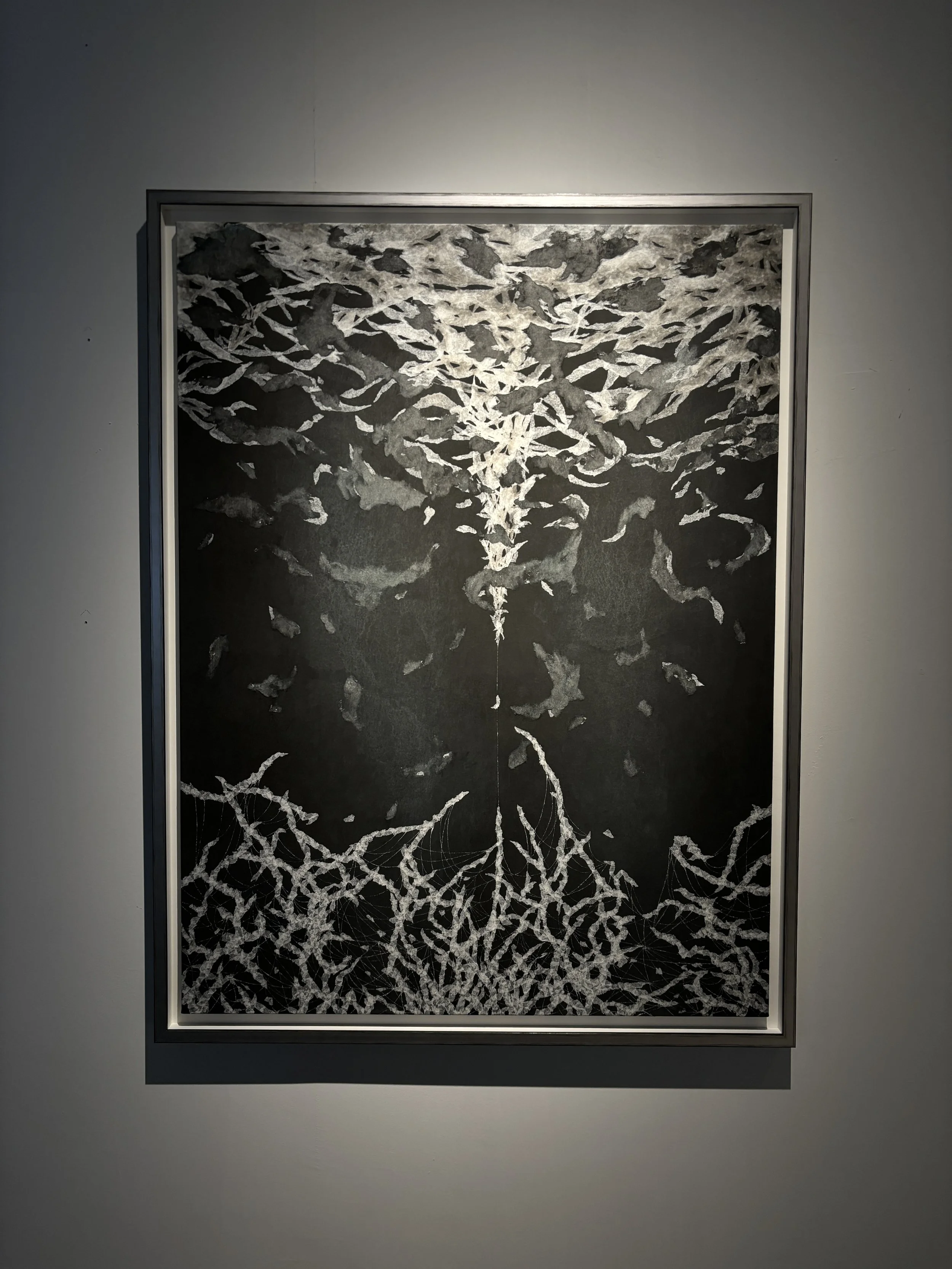 LING Pui-sze 凌佩詩, "Reactionary 3 反作用 之三", 2024, Mixed media on canvas, 121.5 x 91.5 cm
