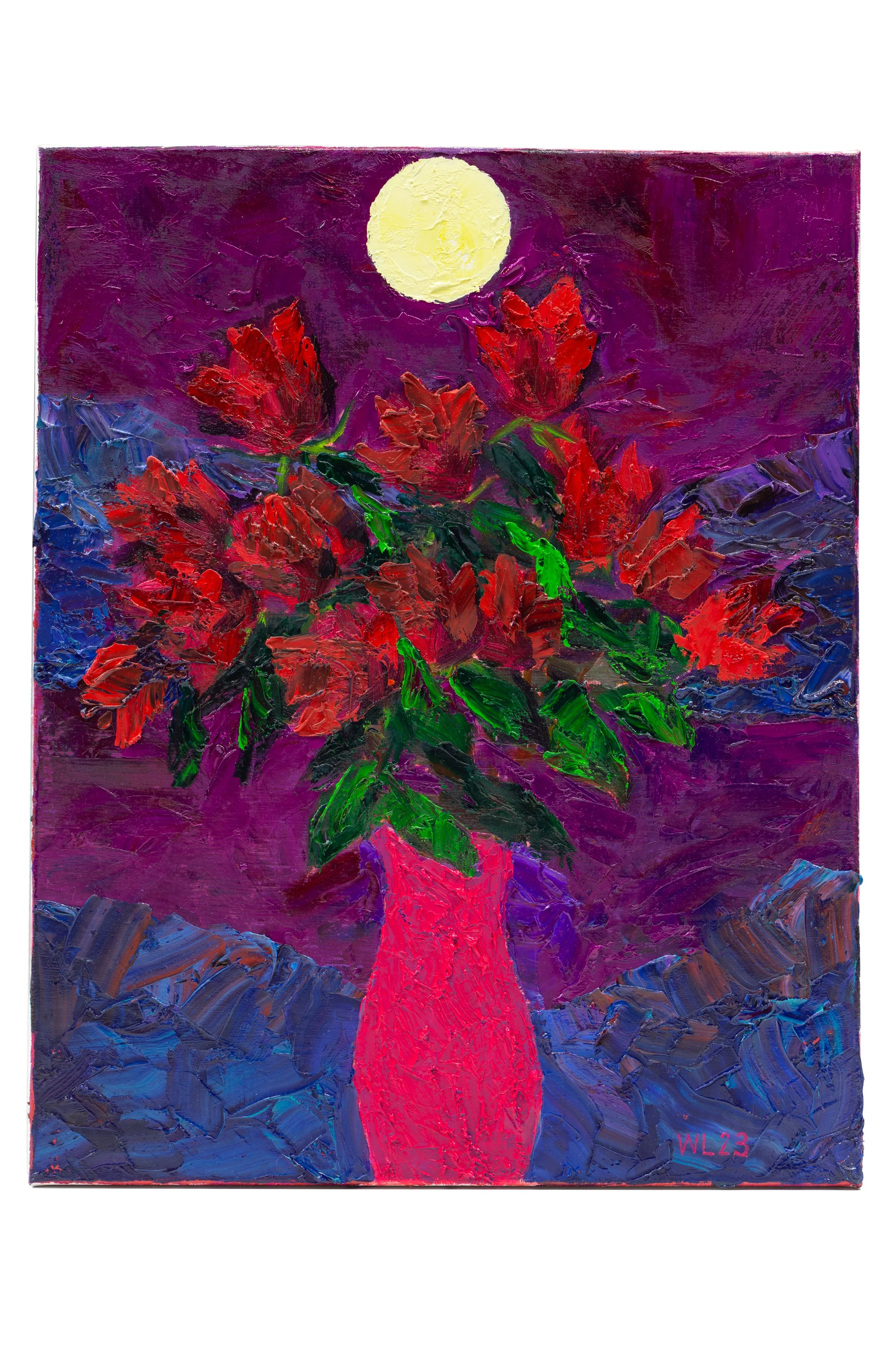 William Lim 林偉而,
Feb 14, 23 Valentine,
Oil on canvas,
50 x 40 cm,
2023