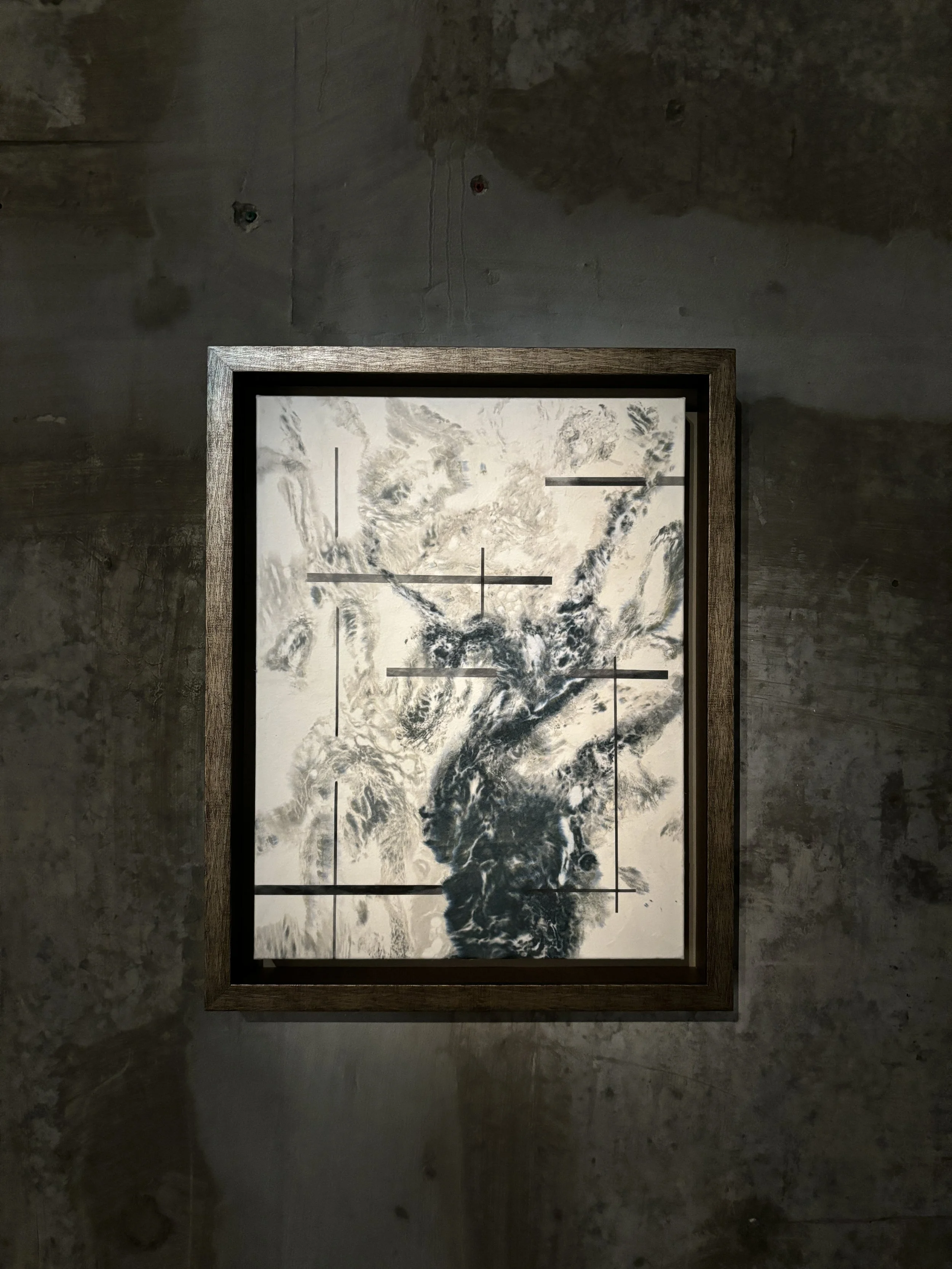 LING Pui-sze 凌佩詩, "Tuning 7 調音進行中 之七", 2022, "Mixed Media on Canvas", 40.5 x 31 cm