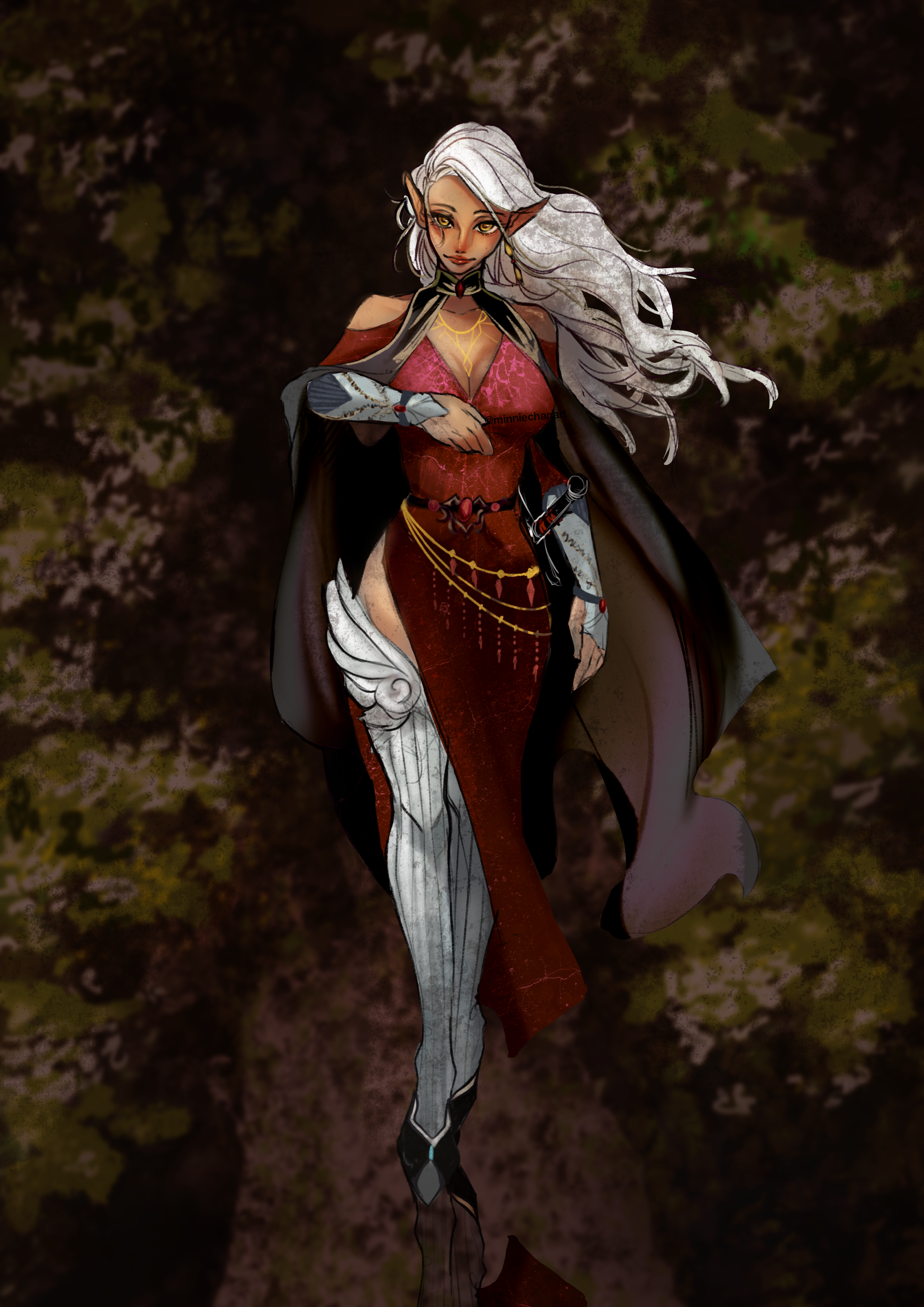 Dark Elf Red Mage