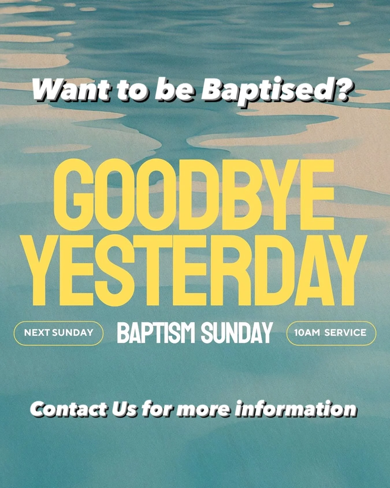 Want to be Baptised? Contact us for more information. ☎️ www.generations.org.au