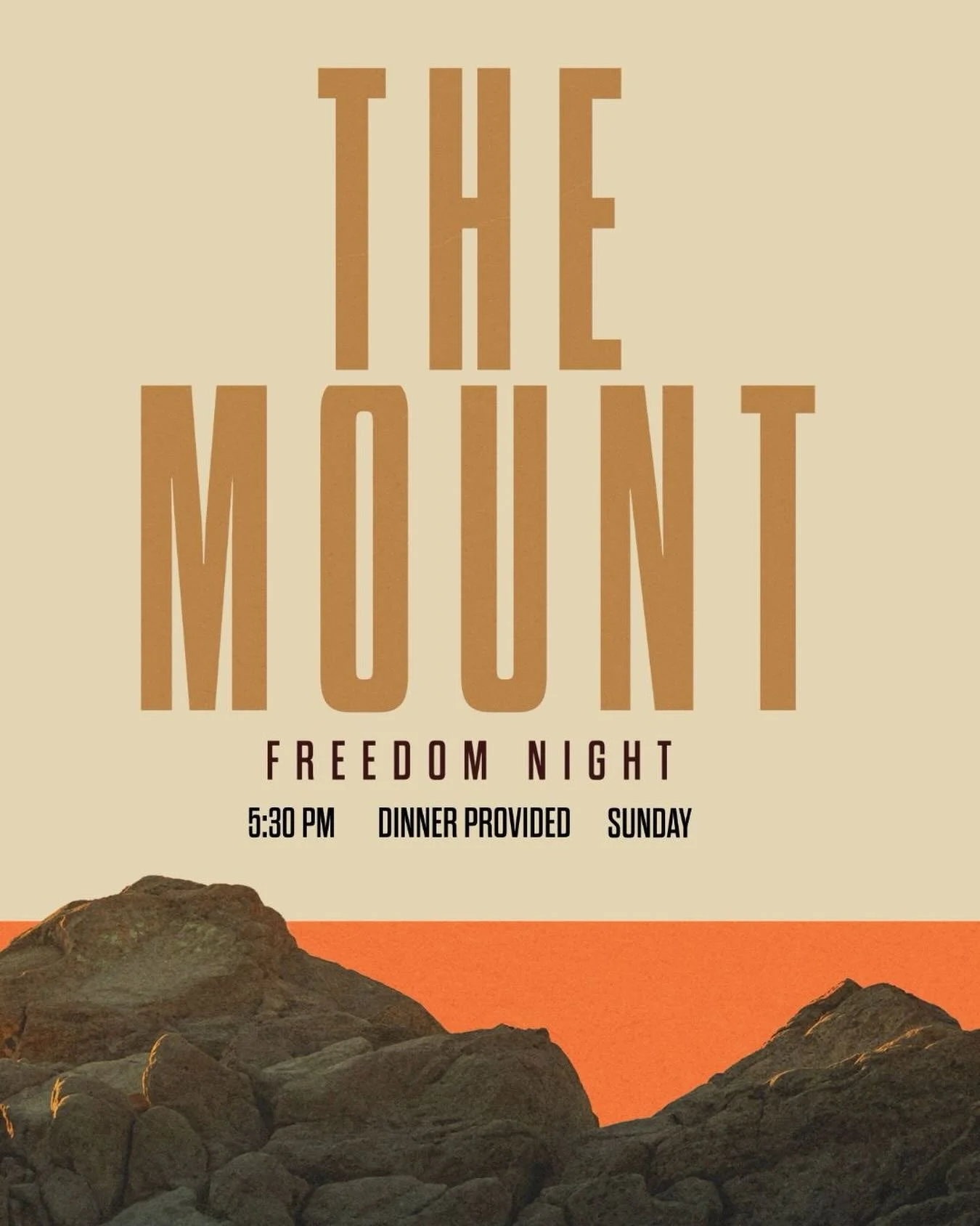Freedom Night this Sunday!! Come join us for dinner and a message from Ps Jacqui Hall!!