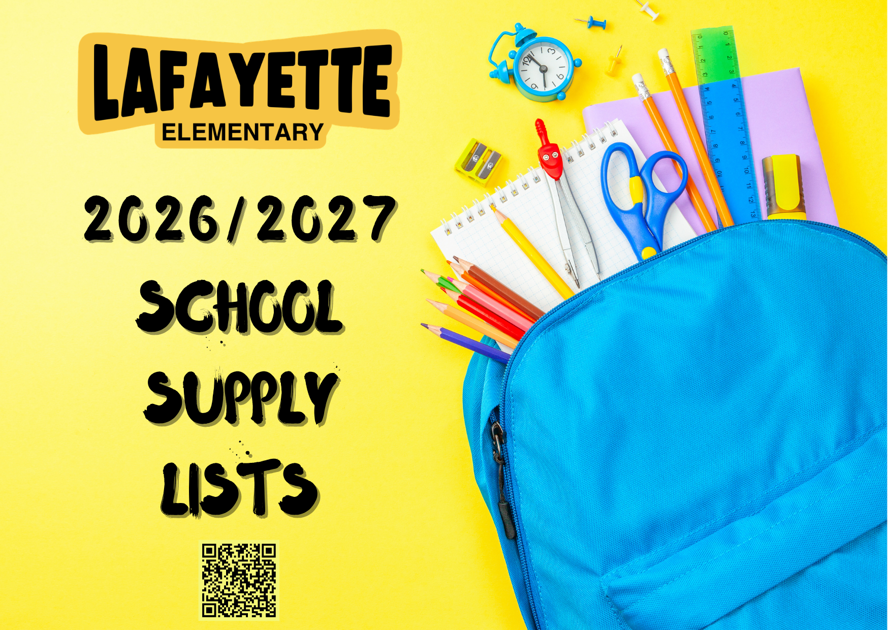 School Supply Lists Available