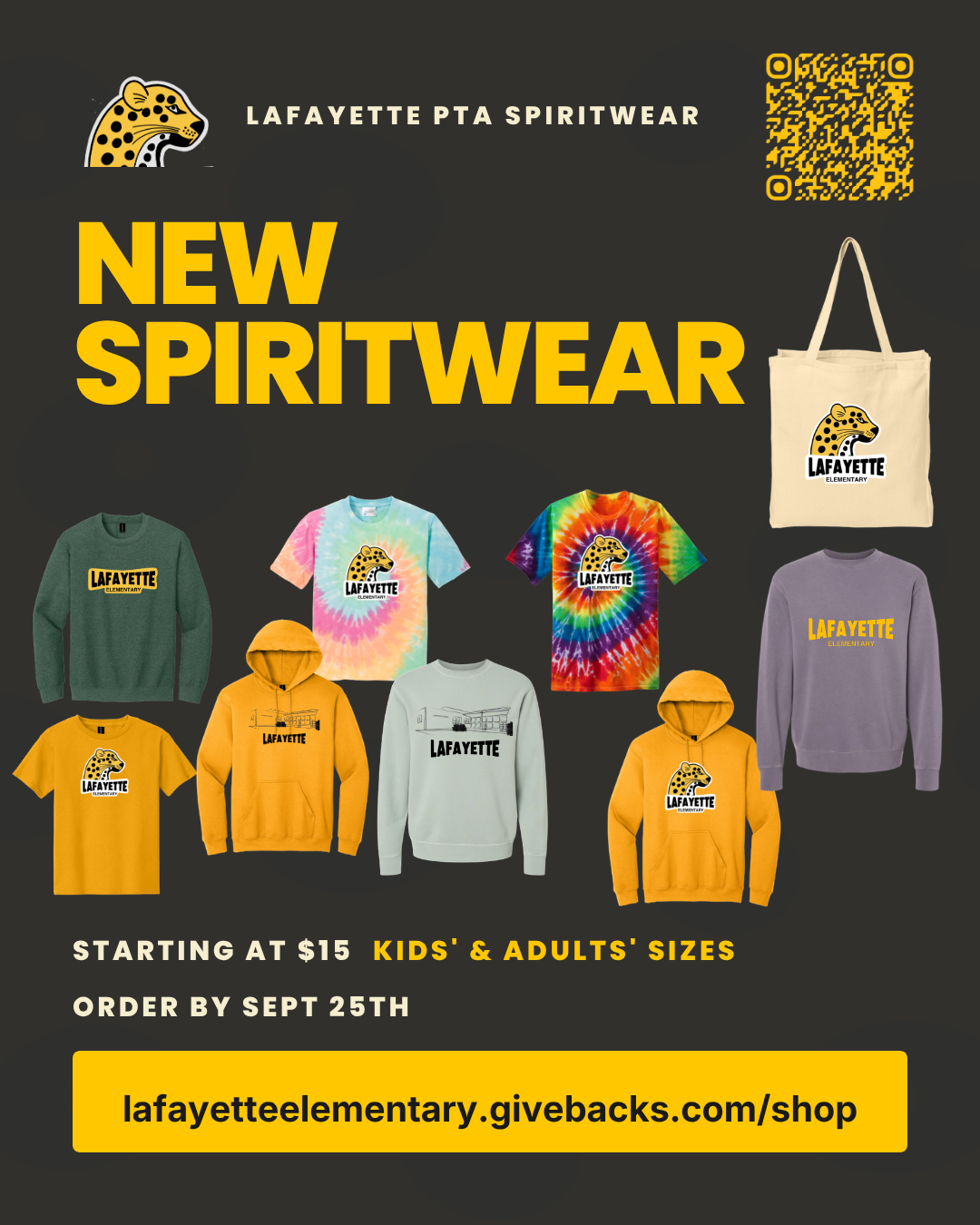 New Spirit Wear pre-orders