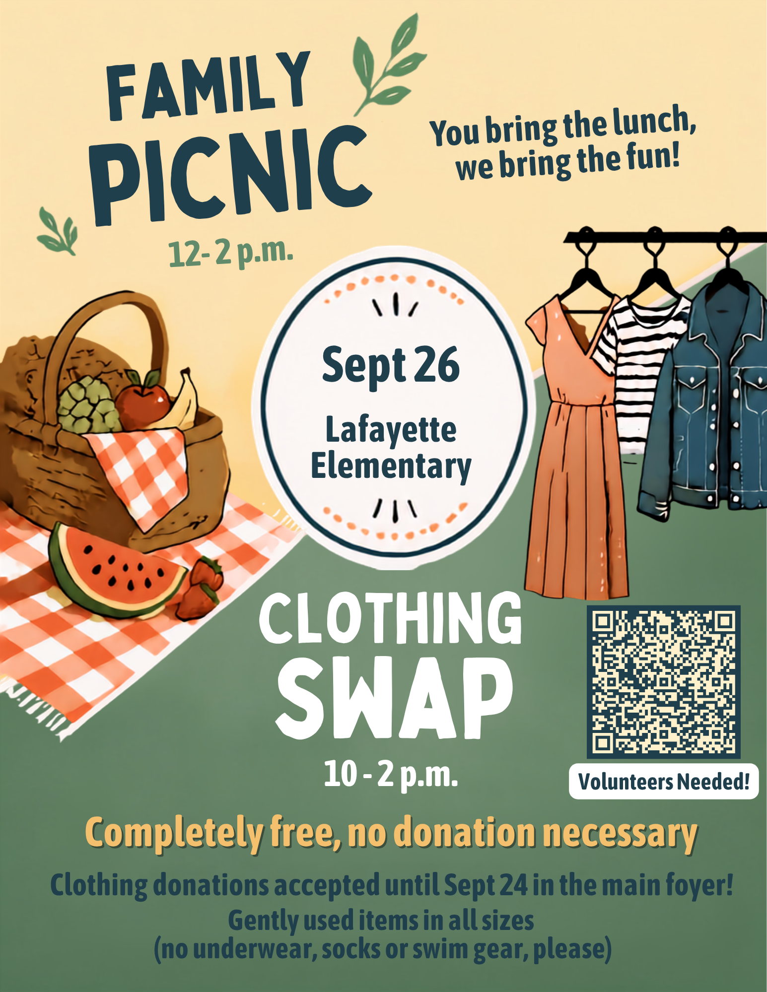Clothing Swap and Family Picnic