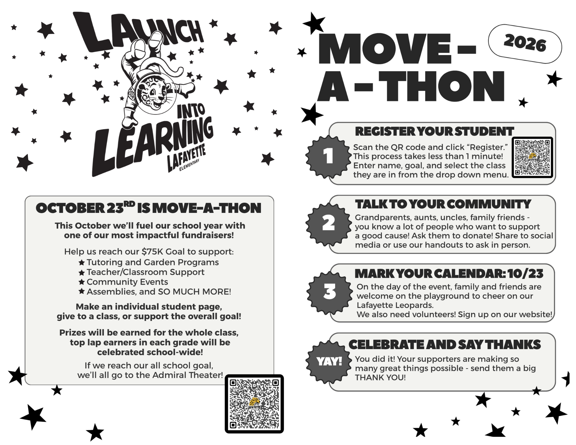 one page flyer