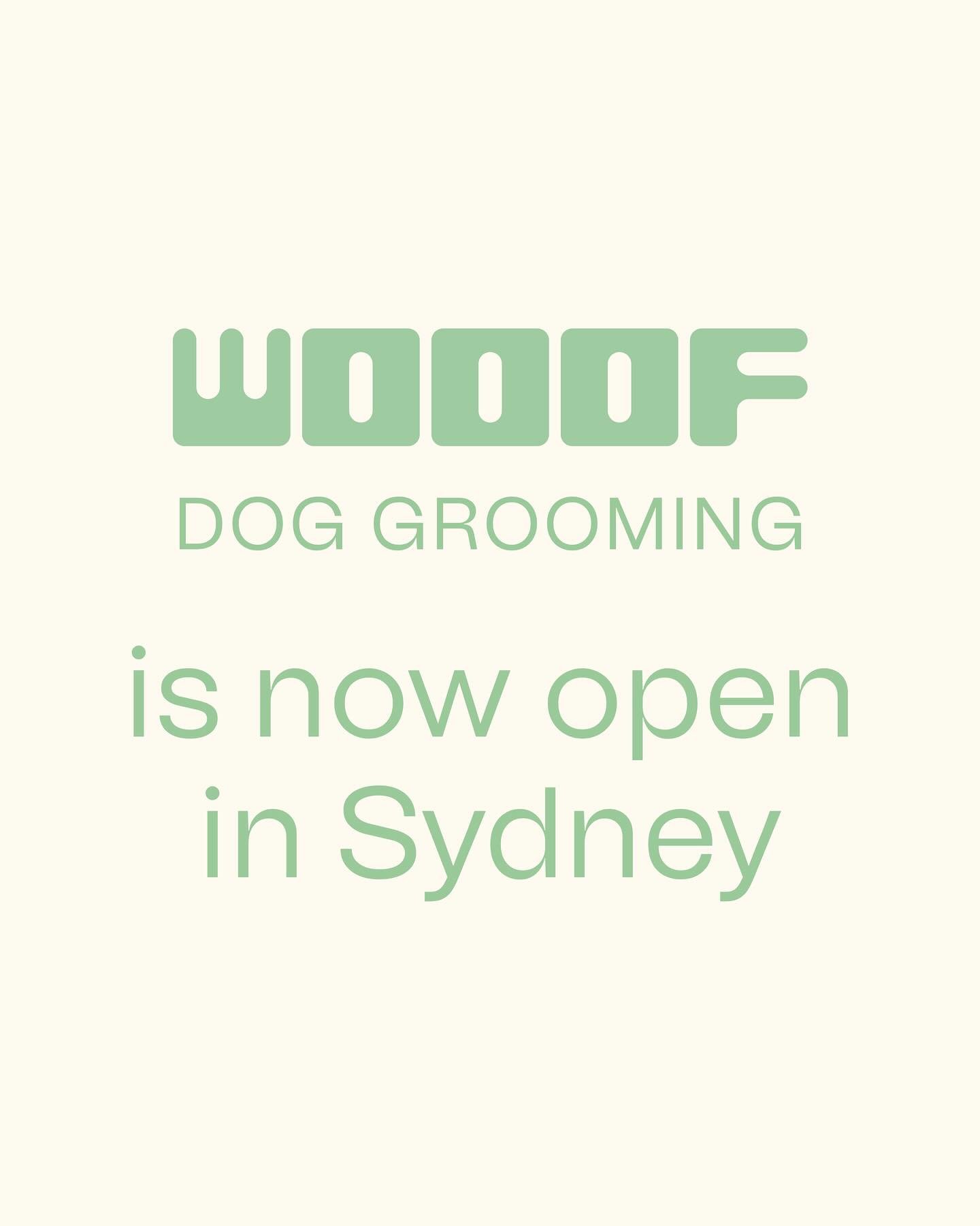 Doors are officially open at WOOOF Surry Hills, Sydney! Swipe for a cheeky welcome offer for new clients. 

#doggrooming #sydney #surryhills #redfern #wunderlichlane #dogsofsydney #sydneydogs