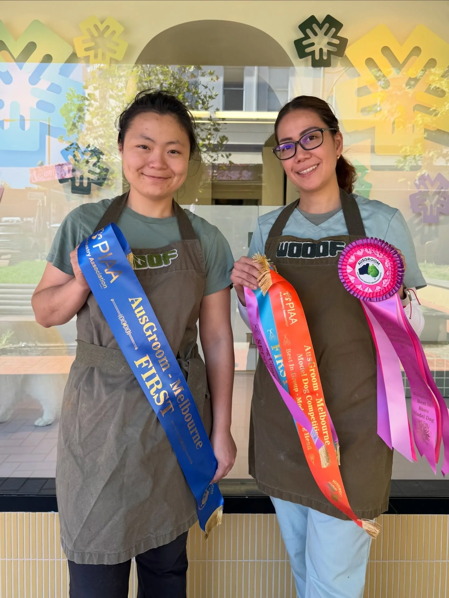 Two of our senior groomers attended the prestigious PIAA (Pet Industry Association Australia) AusGroom Competition in Melbourne over the weekend bringing home some big wins, and WOOOF couldn&rsquo;t be prouder! 
Janelle and Anu&rsquo;s months of hard